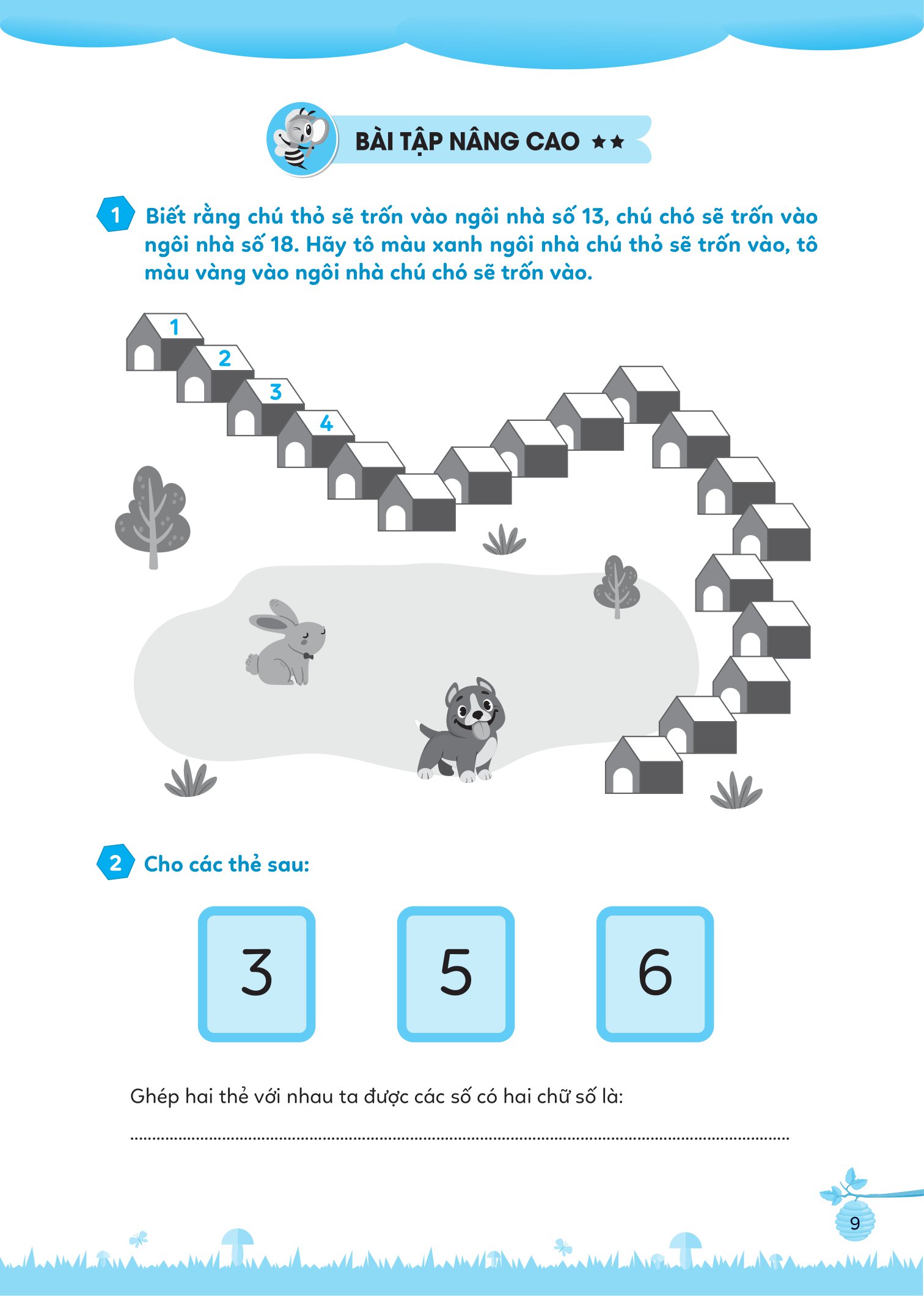 bộ bài tập bổ trợ toán cơ bản và nâng cao lớp 1 - tập 2