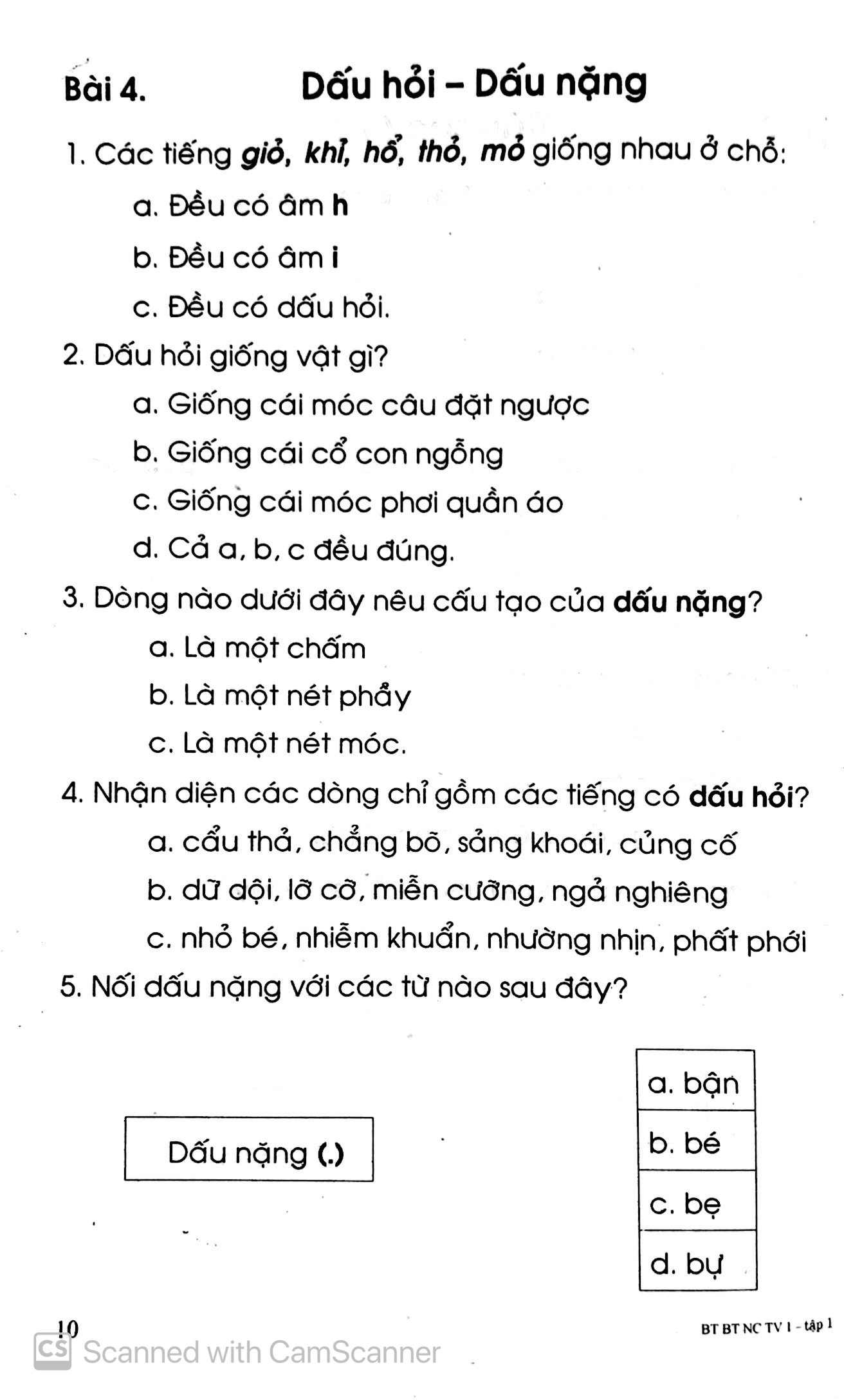 bộ bài tập bổ trợ và nâng cao tiếng việt 1 - tập 1