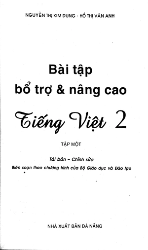 bộ bài tập bổ trợ và nâng cao tiếng việt 2 - tập 1