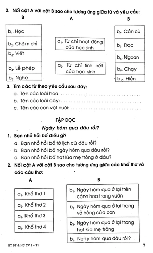 bộ bài tập bổ trợ và nâng cao tiếng việt 2 - tập 1