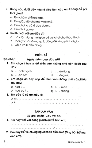 bộ bài tập bổ trợ và nâng cao tiếng việt 2 - tập 1