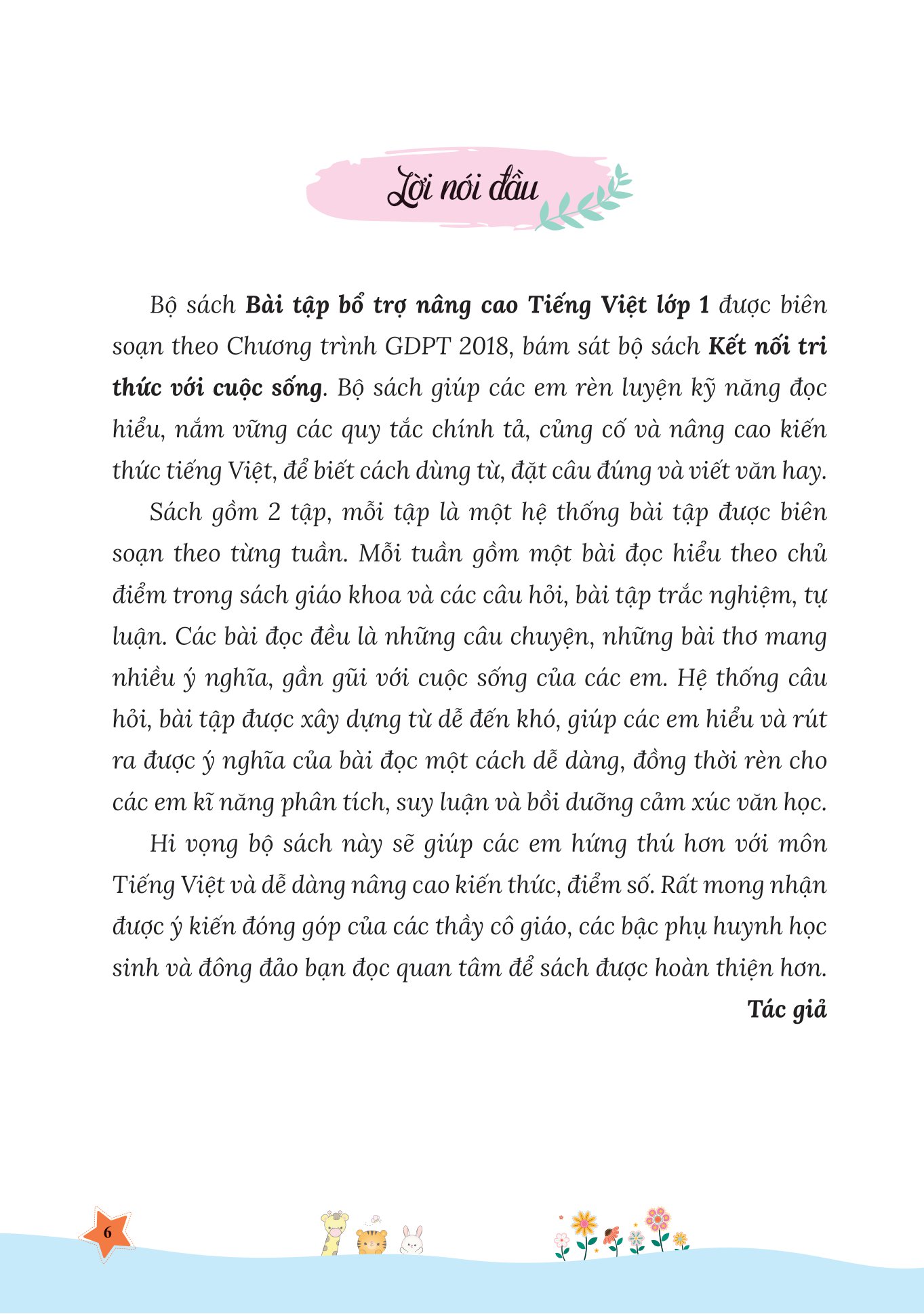bộ bài tập bổ trợ và nâng cao tiếng việt lớp 1 - tập 1 (theo sgk bộ kết nối tri thức với cuộc sống)
