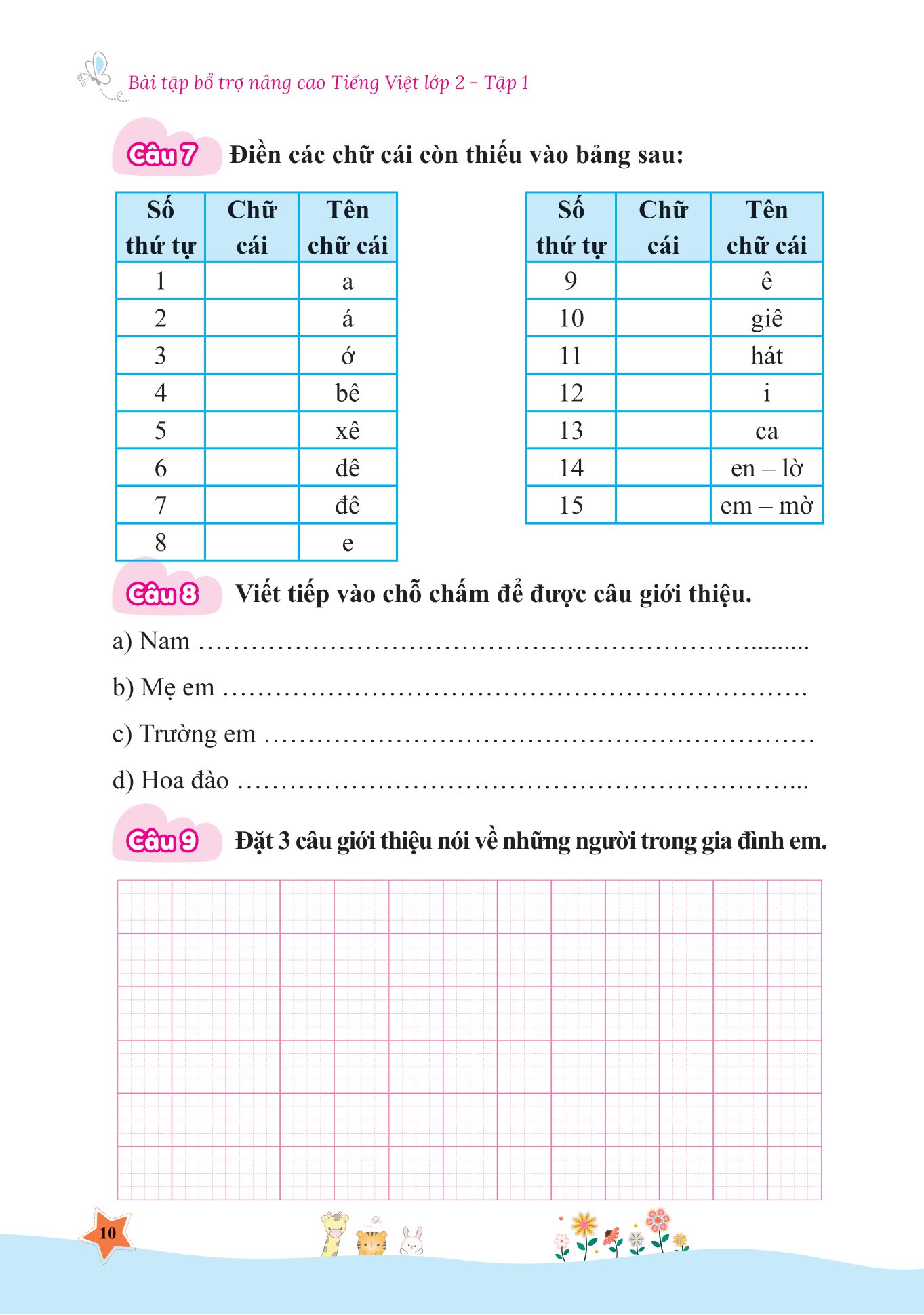 bộ bài tập bổ trợ và nâng cao tiếng việt lớp 2 - tập 1 (theo sgk bộ kết nối tri thức với cuộc sống)