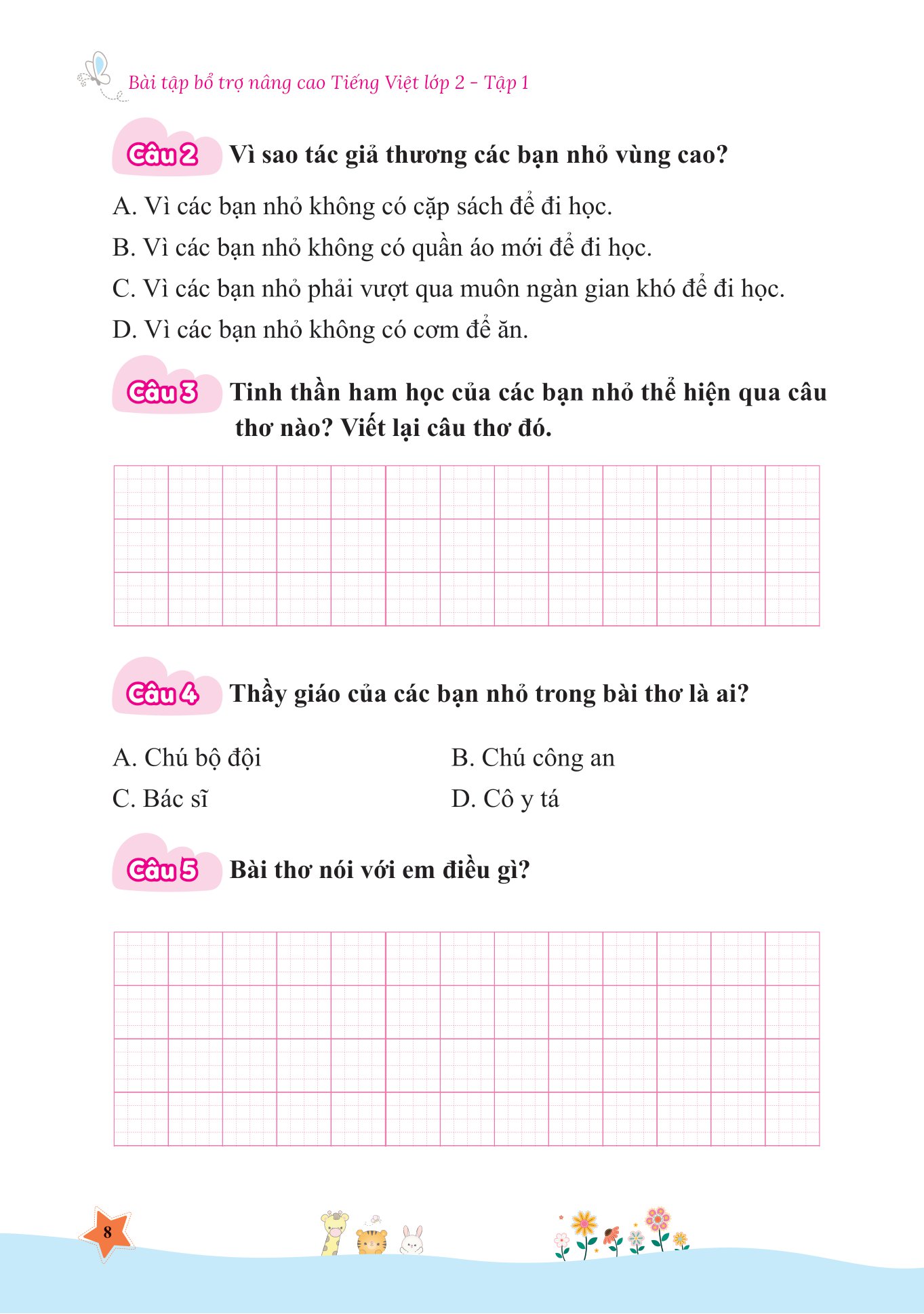 bộ bài tập bổ trợ và nâng cao tiếng việt lớp 2 - tập 1 (theo sgk bộ kết nối tri thức với cuộc sống)