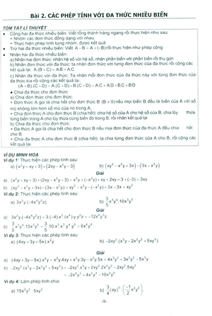 bộ bài tập cơ bản và nâng cao toán 8 - tập 1 - phần đại số