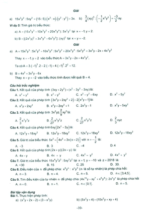 bộ bài tập cơ bản và nâng cao toán 8 - tập 1 - phần đại số