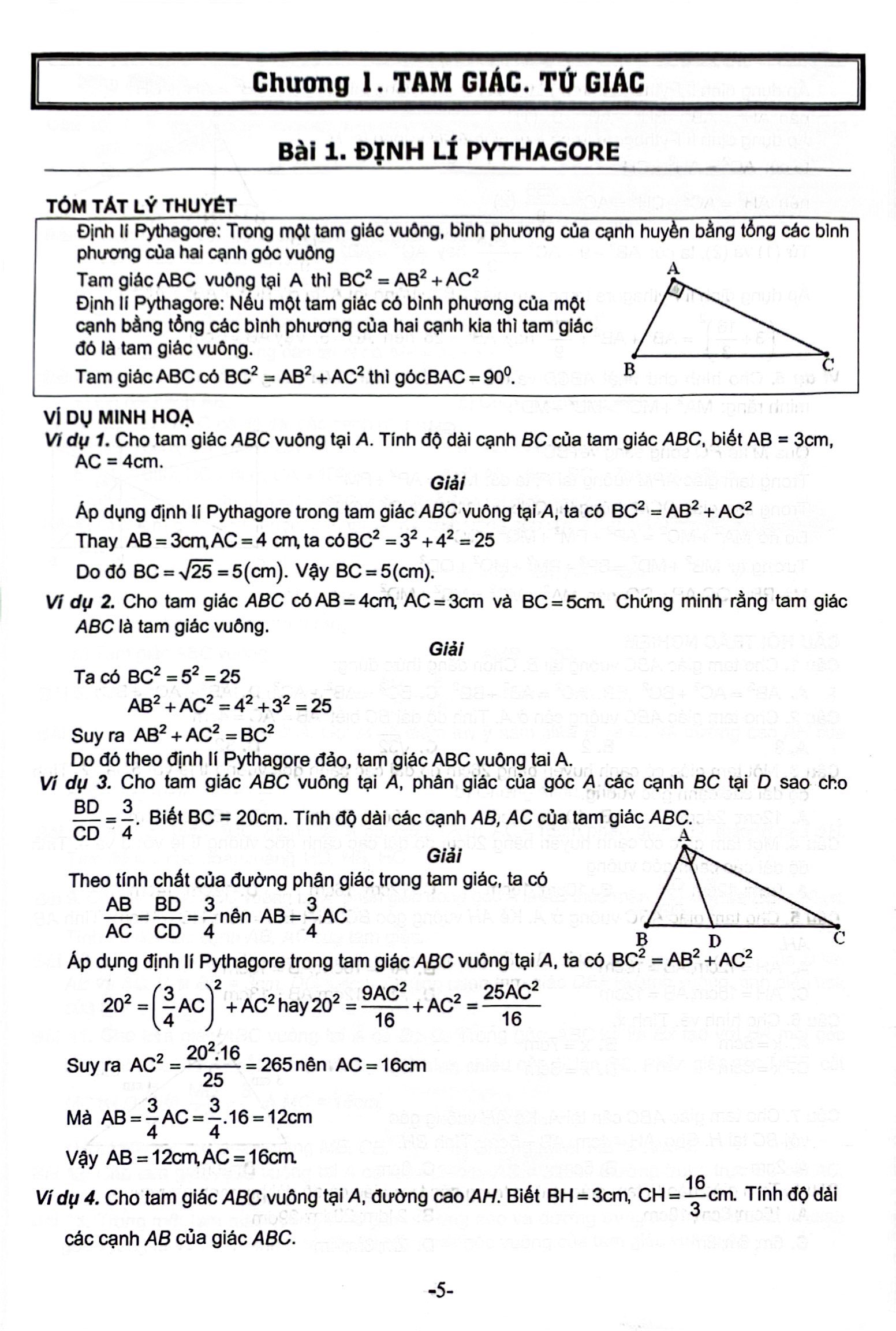 bộ bài tập cơ bản và nâng cao toán 8 - tập 2 - phần hình học
