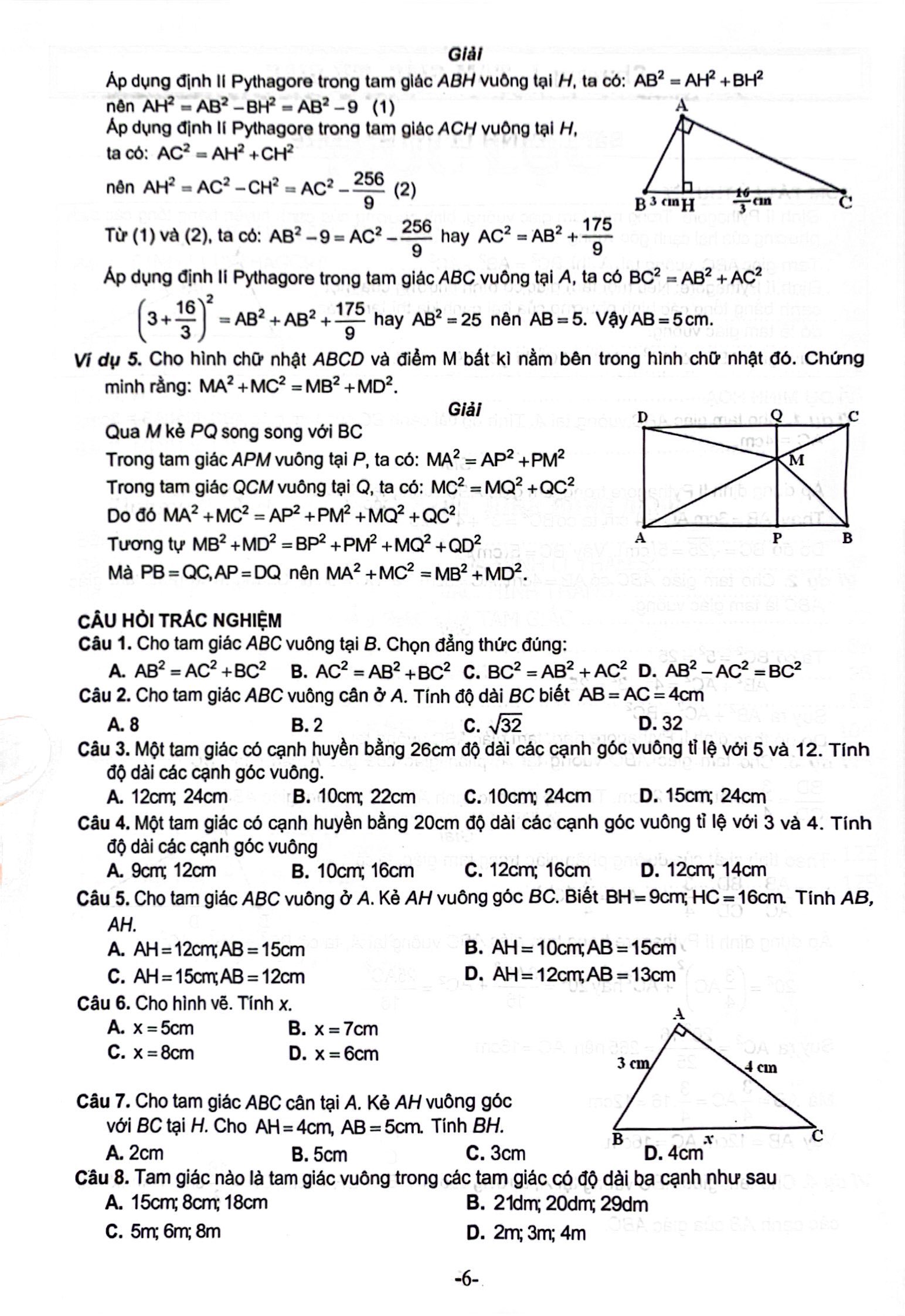 bộ bài tập cơ bản và nâng cao toán 8 - tập 2 - phần hình học
