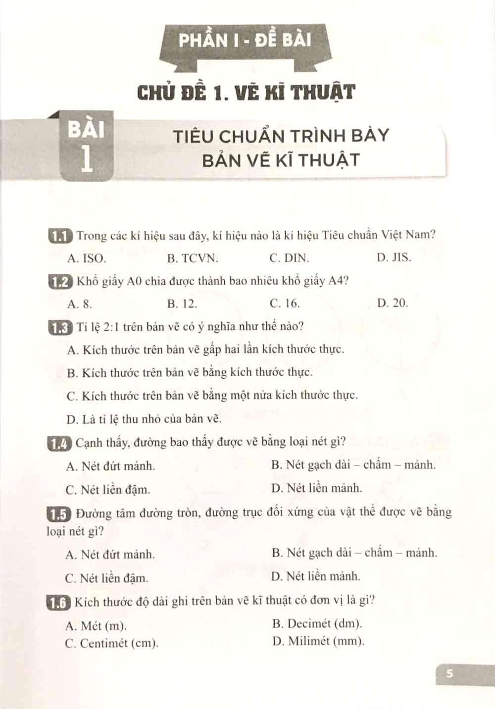 bộ bài tập công nghệ 8 (cánh diều) (chuẩn)