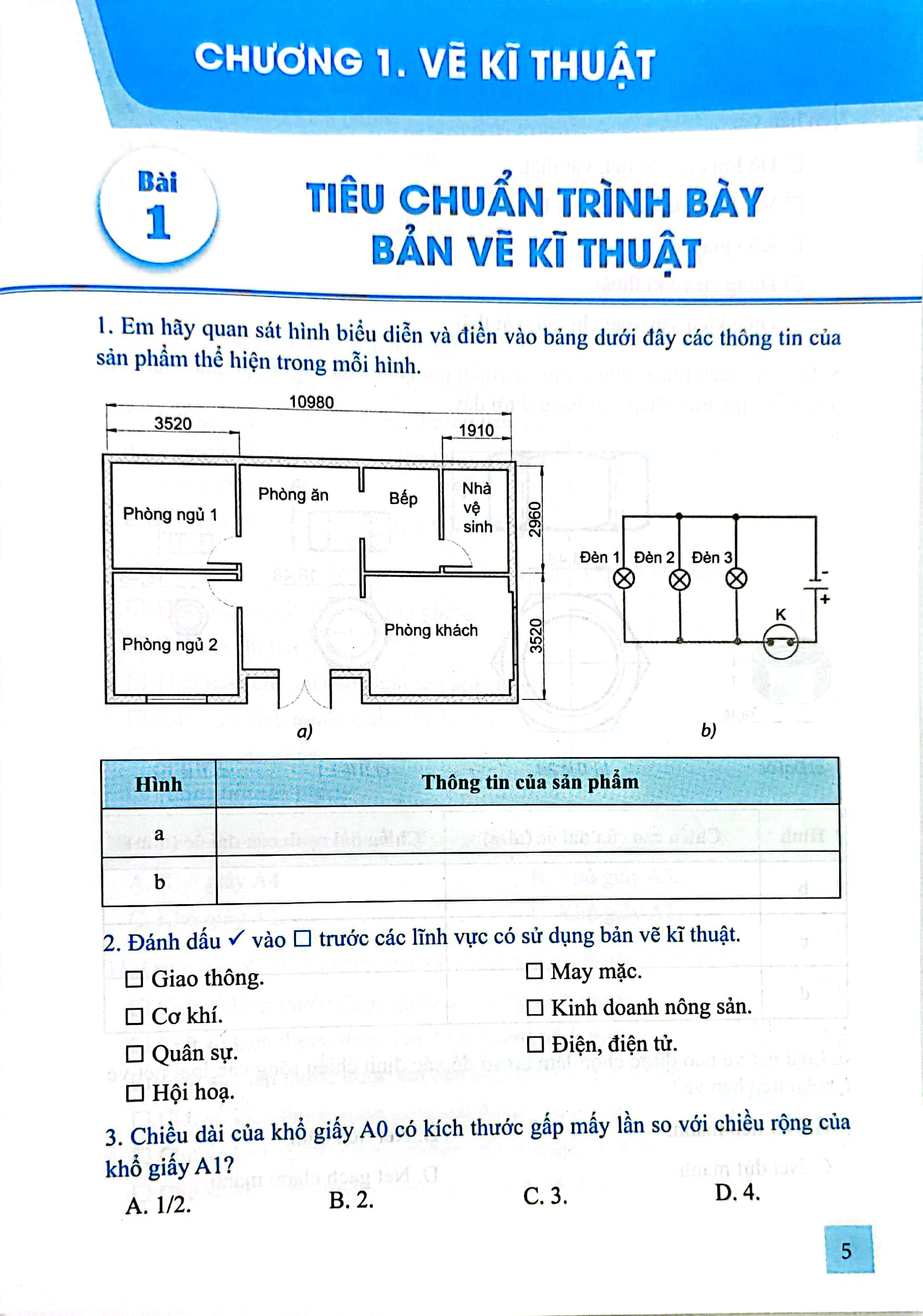 bộ bài tập công nghệ 8 (chân trời) (chuẩn)
