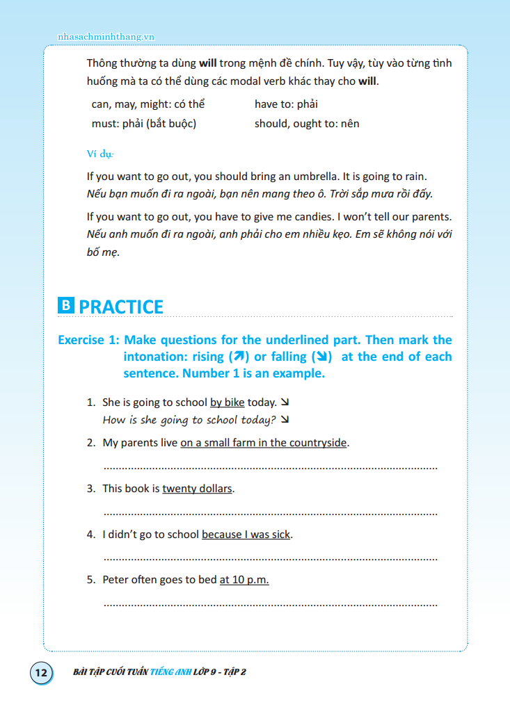 bộ bài tập cuối tuần tiếng anh lớp 9 - tập 2 - có đáp án (tái bản 2020)