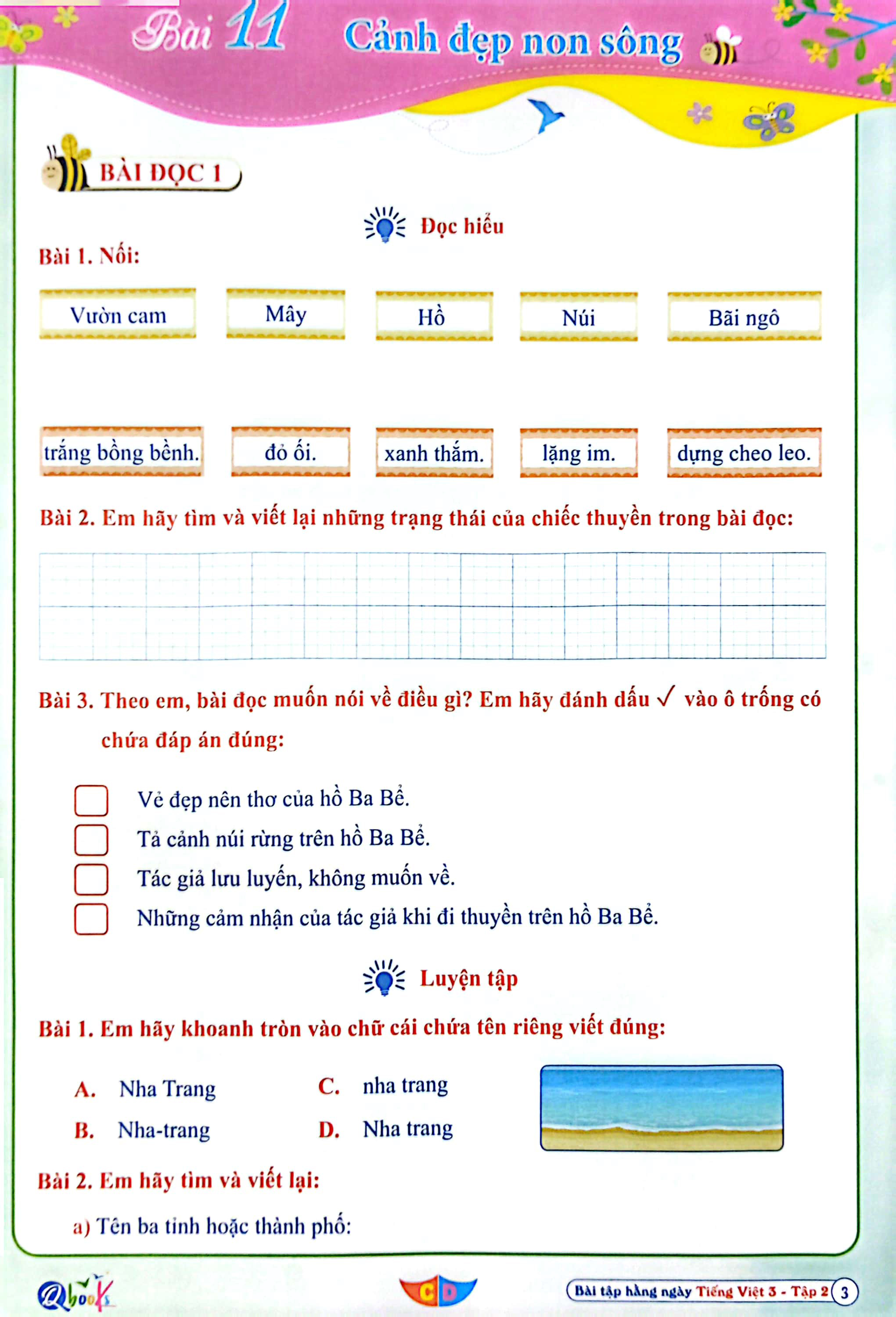 bộ bài tập hằng ngày tiếng việt 3 - tập 2 (cánh diều) (2022)
