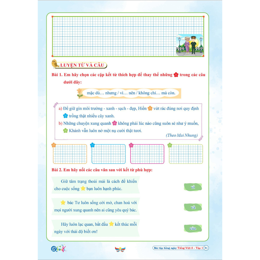 Bo
						
										
										Bai Tap Hang Ngay Tieng Viet 5 - Tap 1 (Canh Dieu)