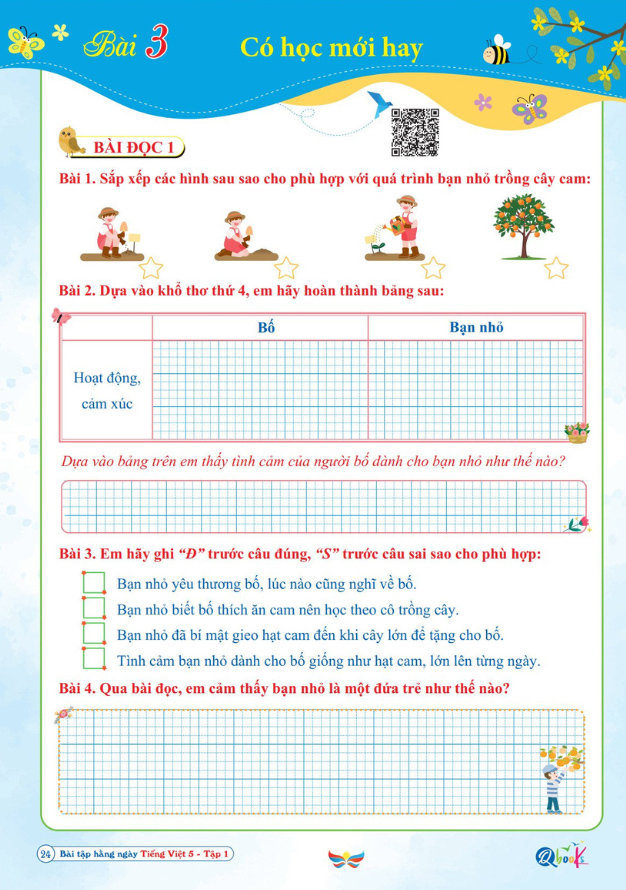 Bo
						
										
										Bai Tap Hang Ngay Tieng Viet 5 - Tap 1 (Canh Dieu)