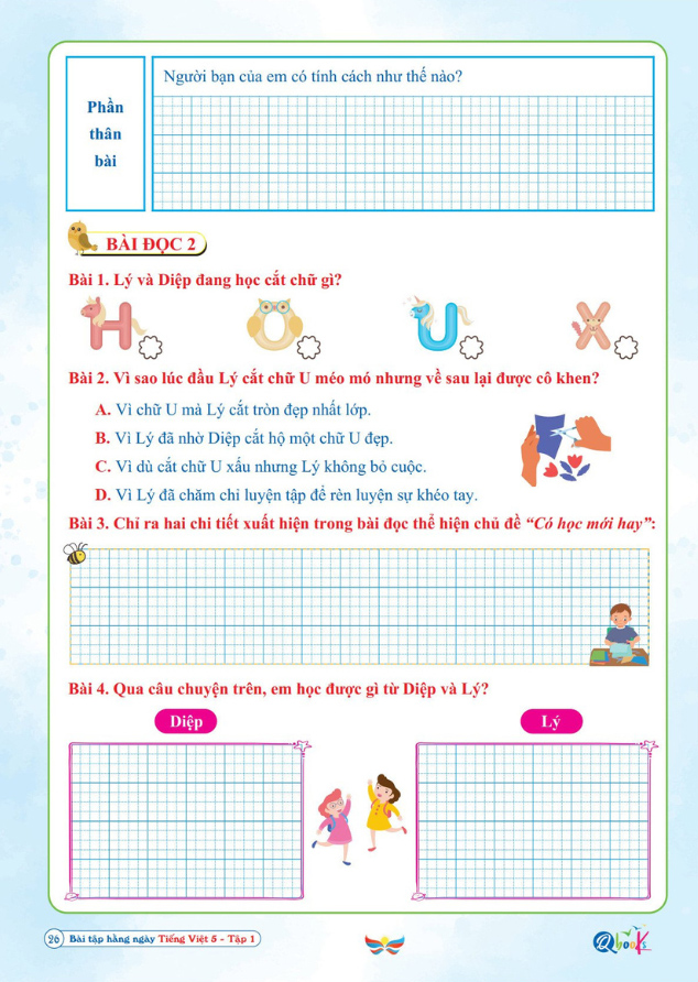 Bo
						
										
										Bai Tap Hang Ngay Tieng Viet 5 - Tap 1 (Canh Dieu)