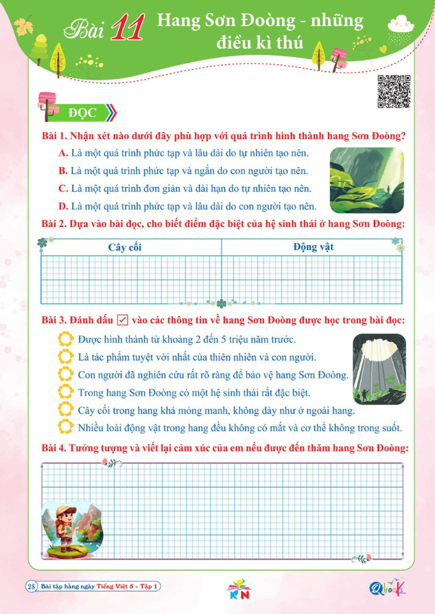 Bộ
						
										
										Bài Tập Hằng Ngày Tiếng Việt 5 - Tập 1 (Kết Nối)