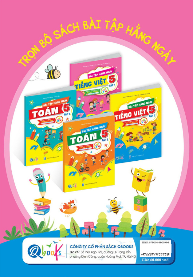 Bộ
						
										
										Bài Tập Hằng Ngày Tiếng Việt 5 - Tập 1 (Kết Nối)