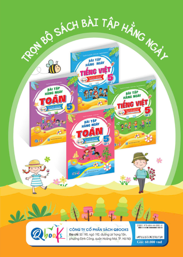 Bo
						
										
										Bai Tap Hang Ngay Tieng Viet 5 - Tap 2 (Canh Dieu)