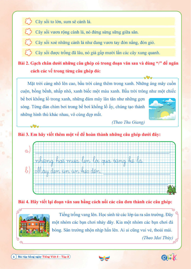 Bo
						
										
										Bai Tap Hang Ngay Tieng Viet 5 - Tap 2 (Canh Dieu)