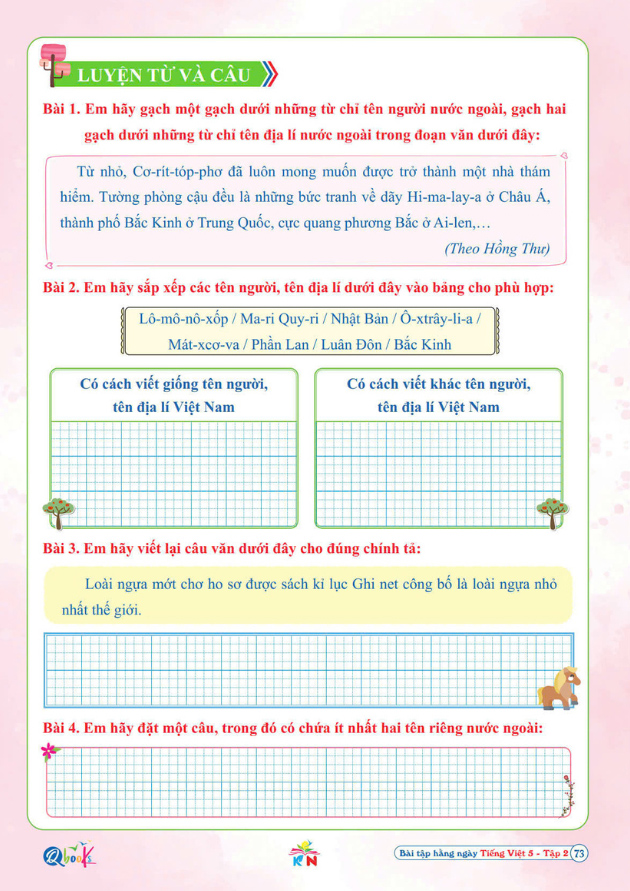 Bo
						
										
										Bai Tap Hang Ngay Tieng Viet 5 - Tap 2 (Ket Noi)