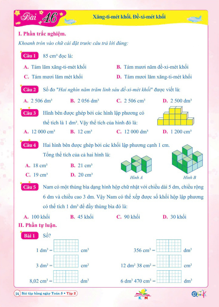 Bo
						
										
										Bai Tap Hang Ngay Toan 5 - Tap 2 (Ket Noi)