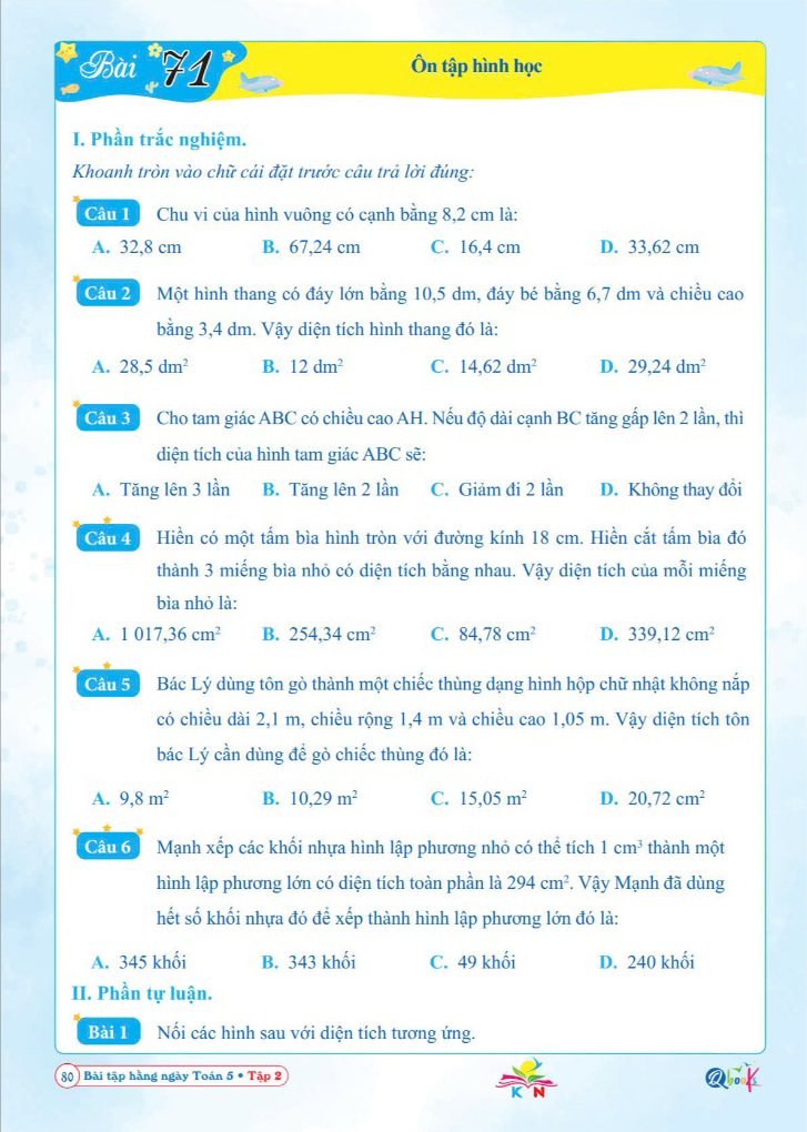 Bo
						
										
										Bai Tap Hang Ngay Toan 5 - Tap 2 (Ket Noi)