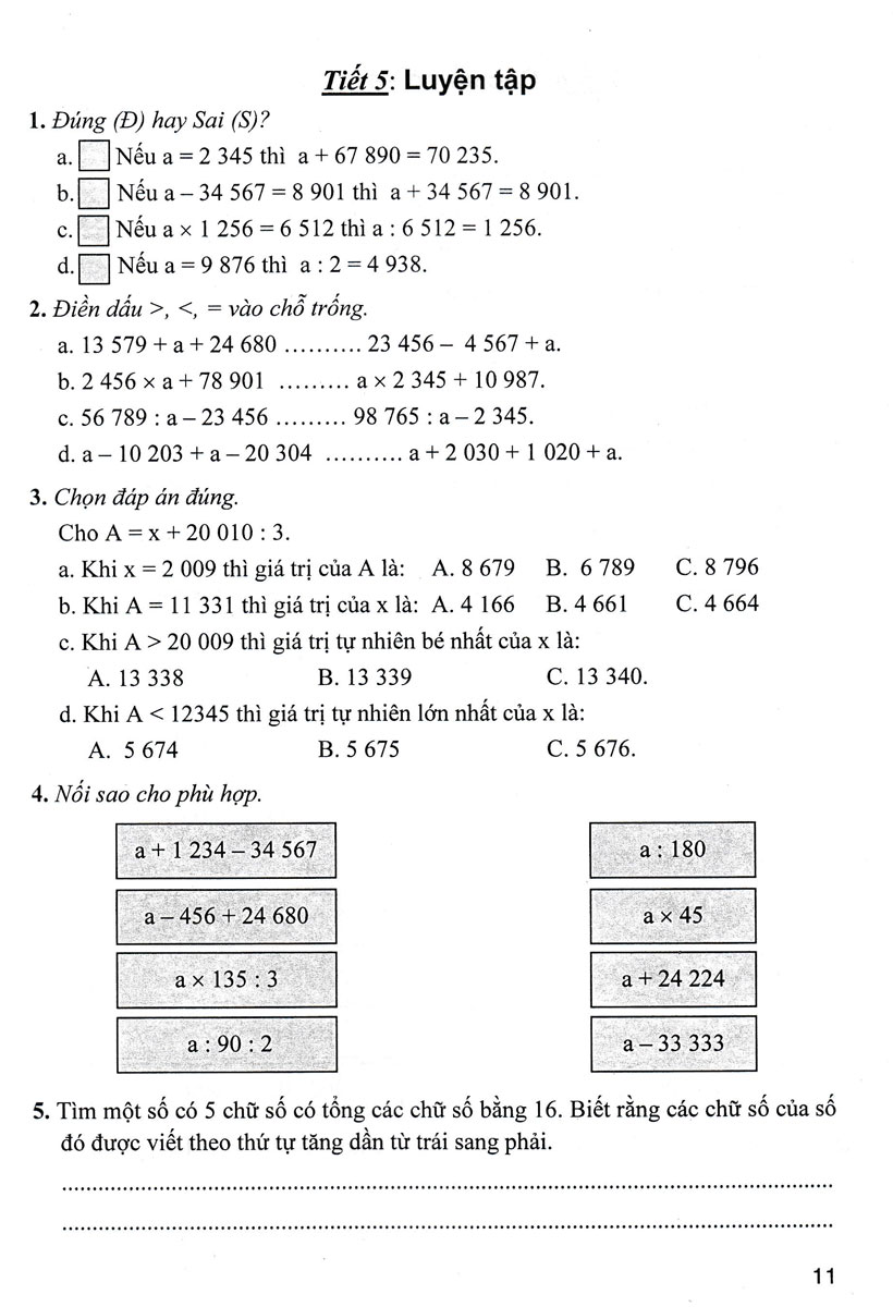 bộ bài tập hay và khó toán 4 - tập 1 (dùng chung cho các bộ sgk hiện hành)