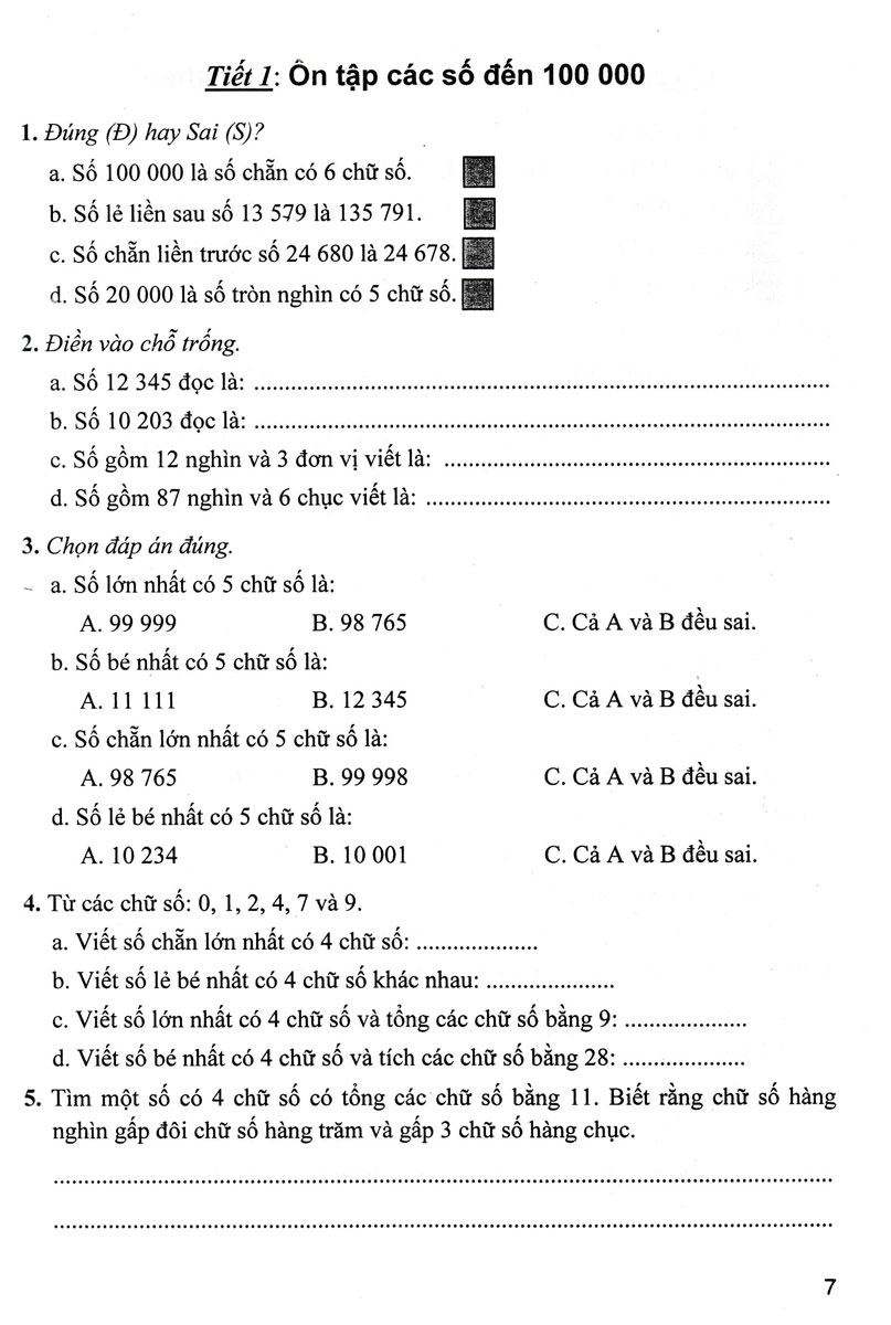 bộ bài tập hay và khó toán 4 - tập 1 (dùng chung cho các bộ sgk hiện hành)