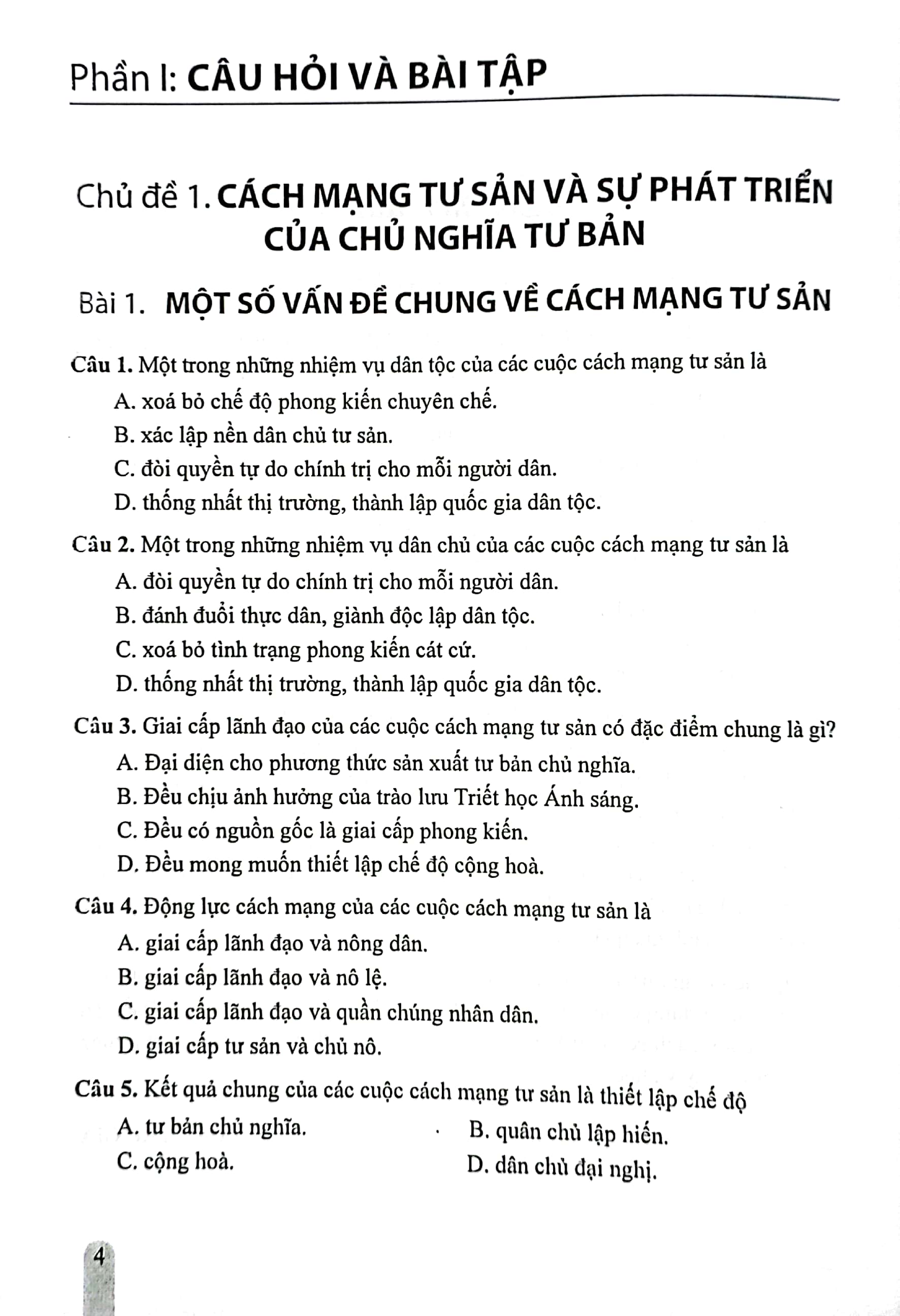 bộ bài tập lịch sử 11 (cánh diều) (chuẩn)