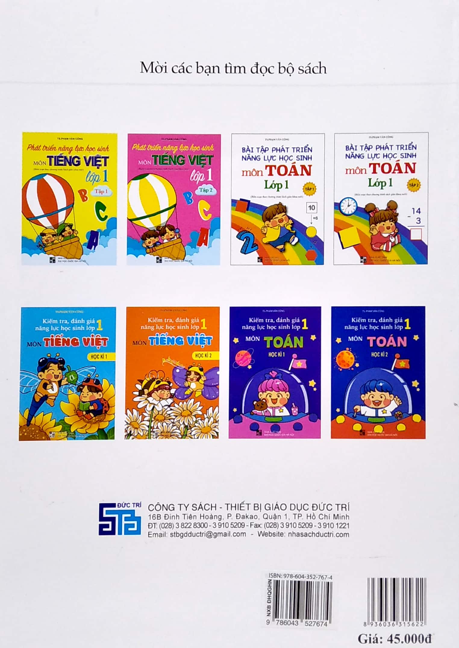 bộ bài tập phát triển năng lực học sinh môn toán lớp 1 - tập 1