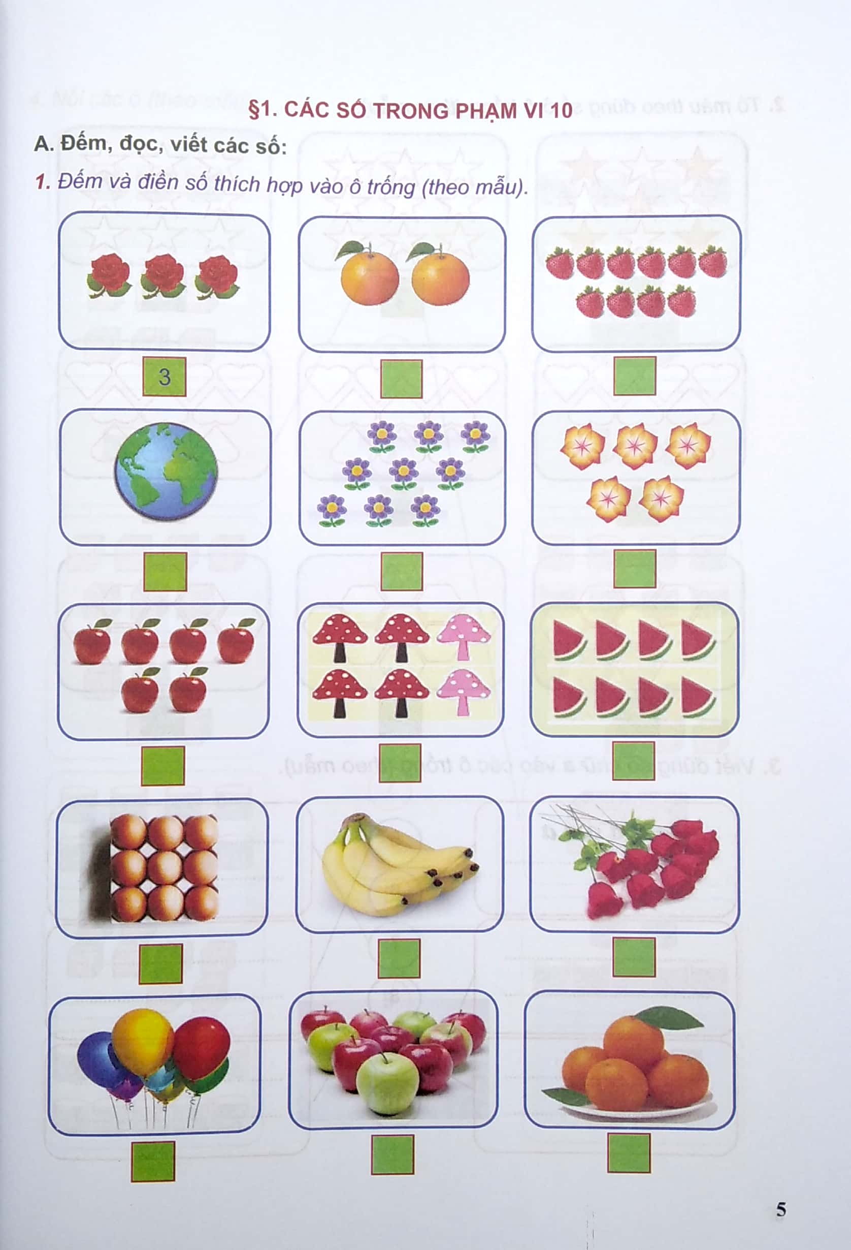 bộ bài tập phát triển năng lực học sinh môn toán lớp 1 - tập 1