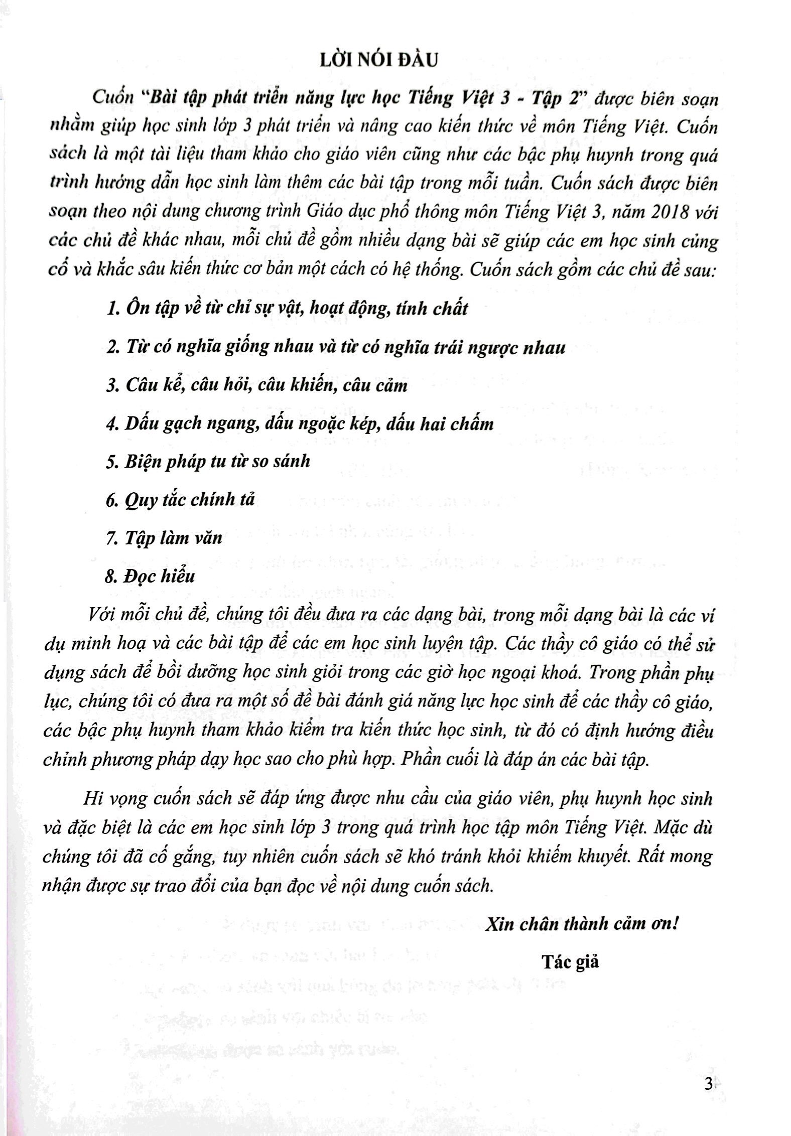 bộ bài tập phát triển năng lực học tiếng việt 3 - tập 2