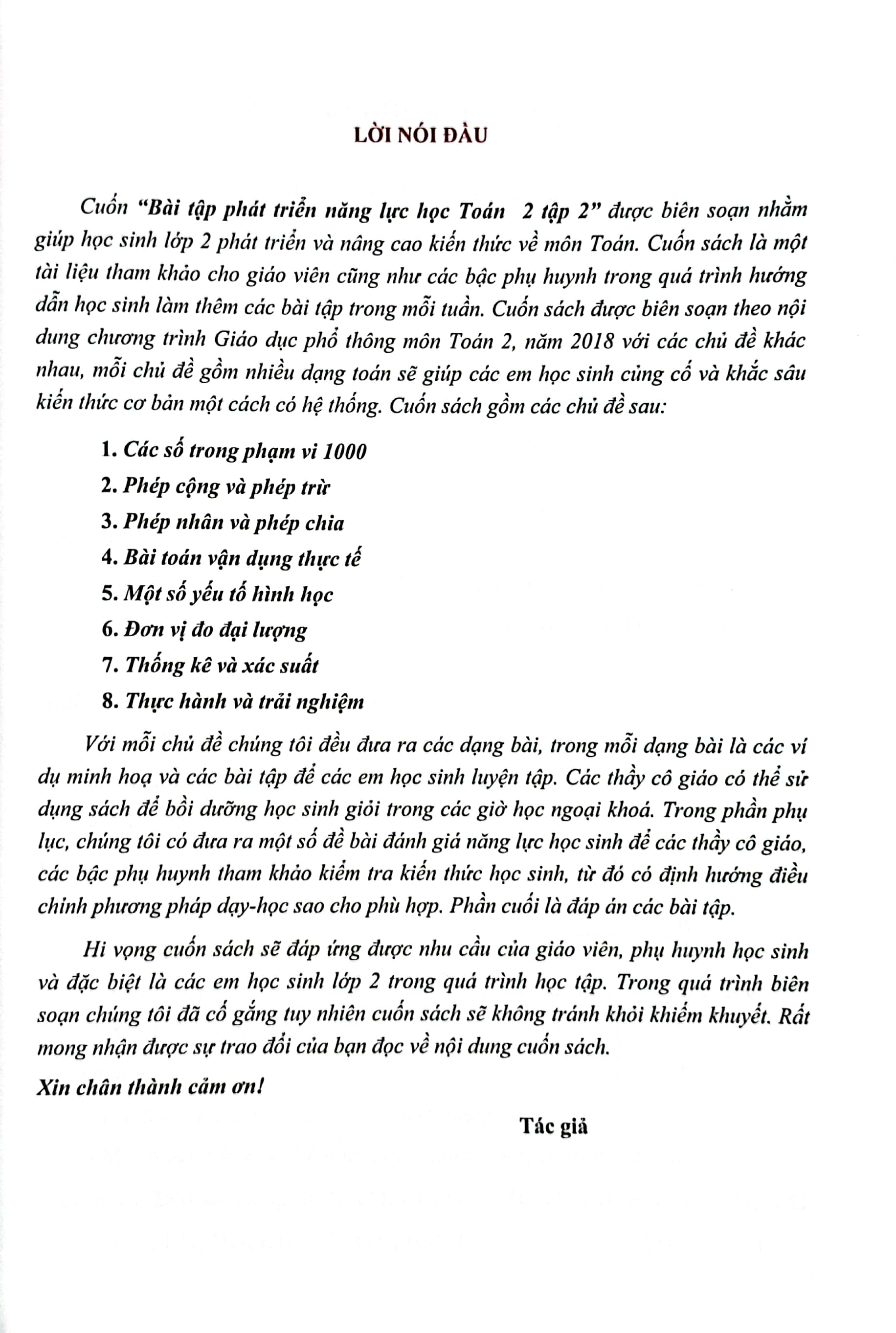 Bo
						
										
										Bai Tap Phat Trien Nang Luc Hoc Toan Lop 2 - Tap 2