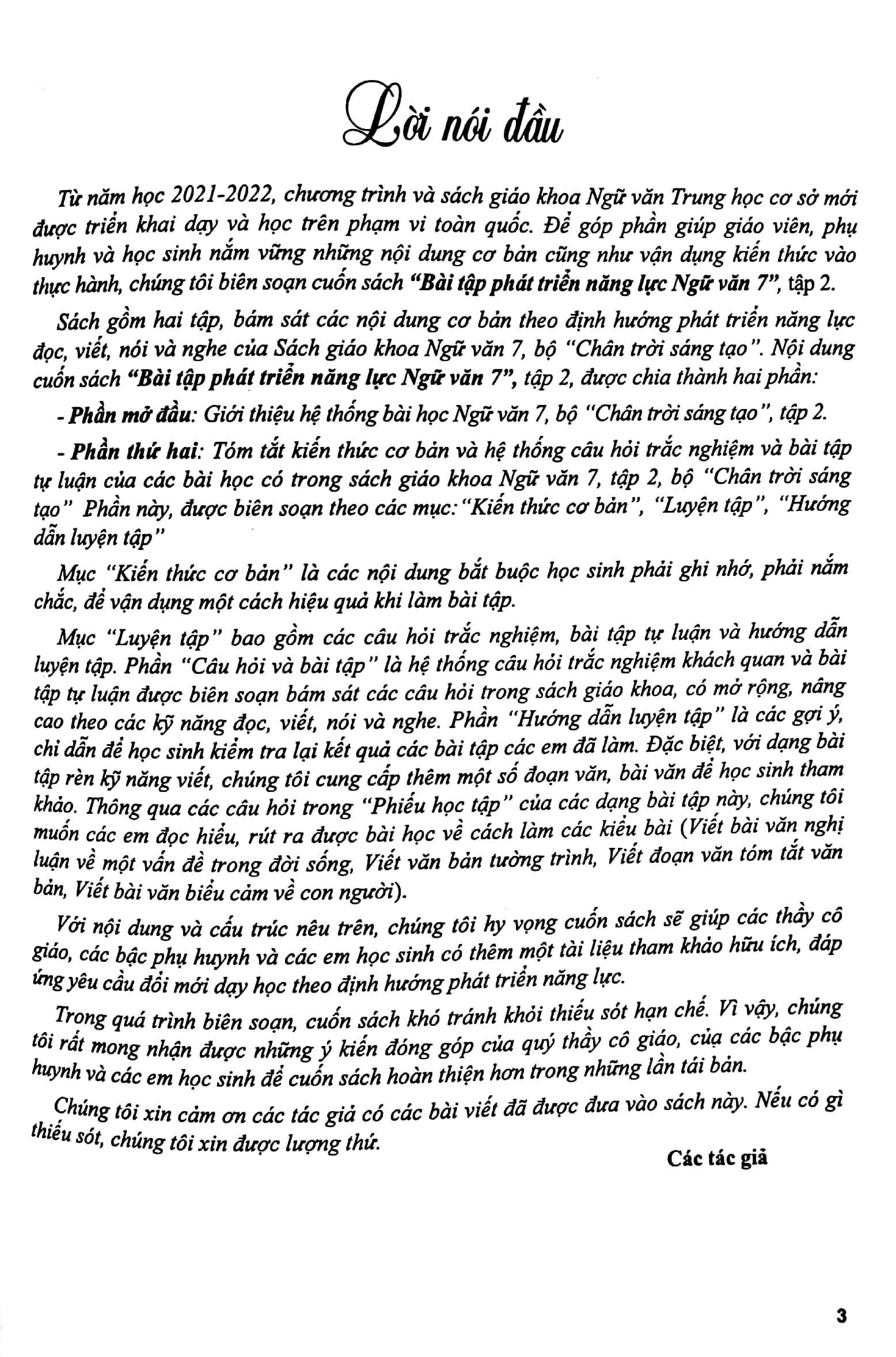 bộ bài tập phát triển năng lực ngữ văn 7 - tập 2