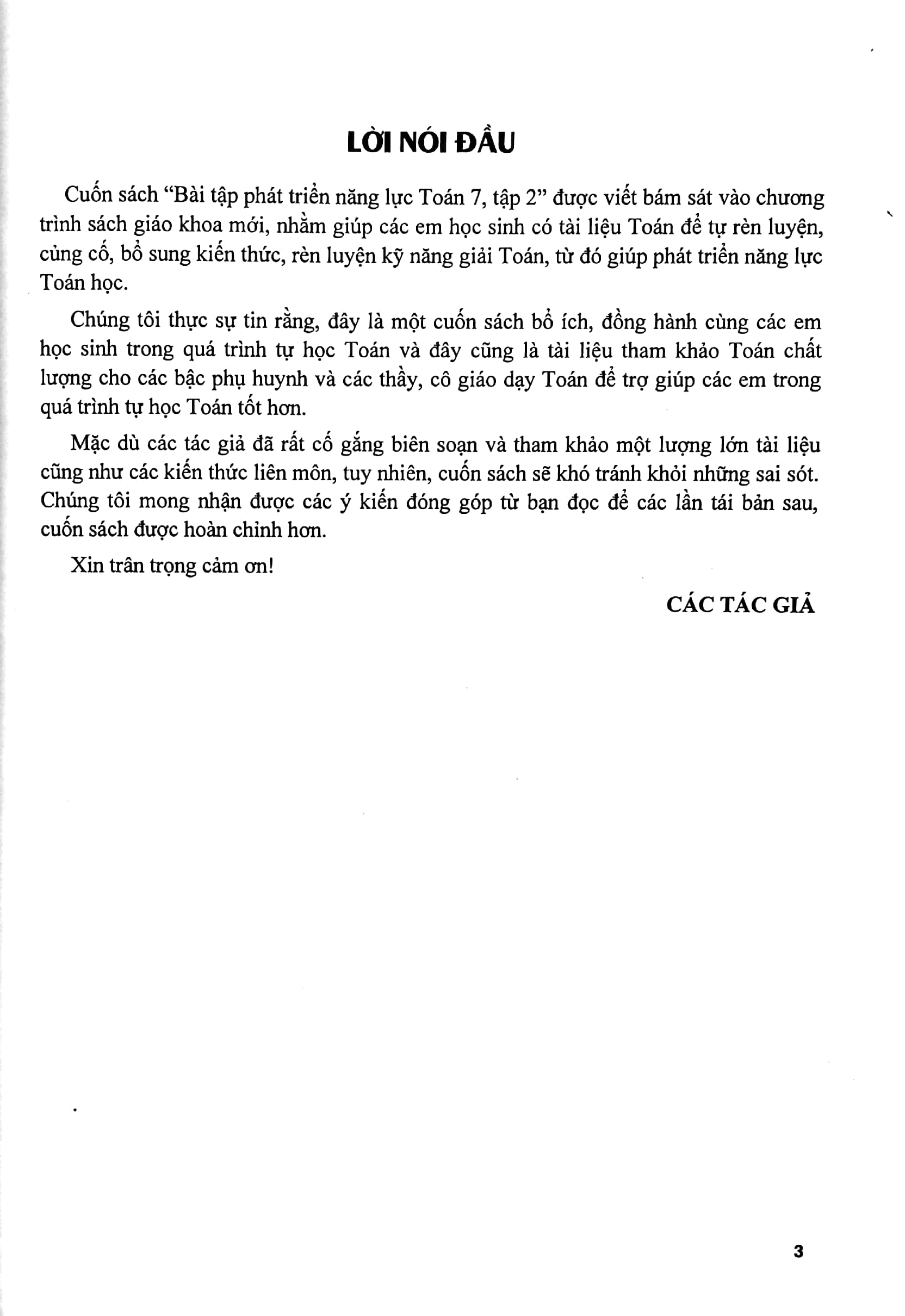 bộ bài tập phát triển năng lực toán 7 - tập 2