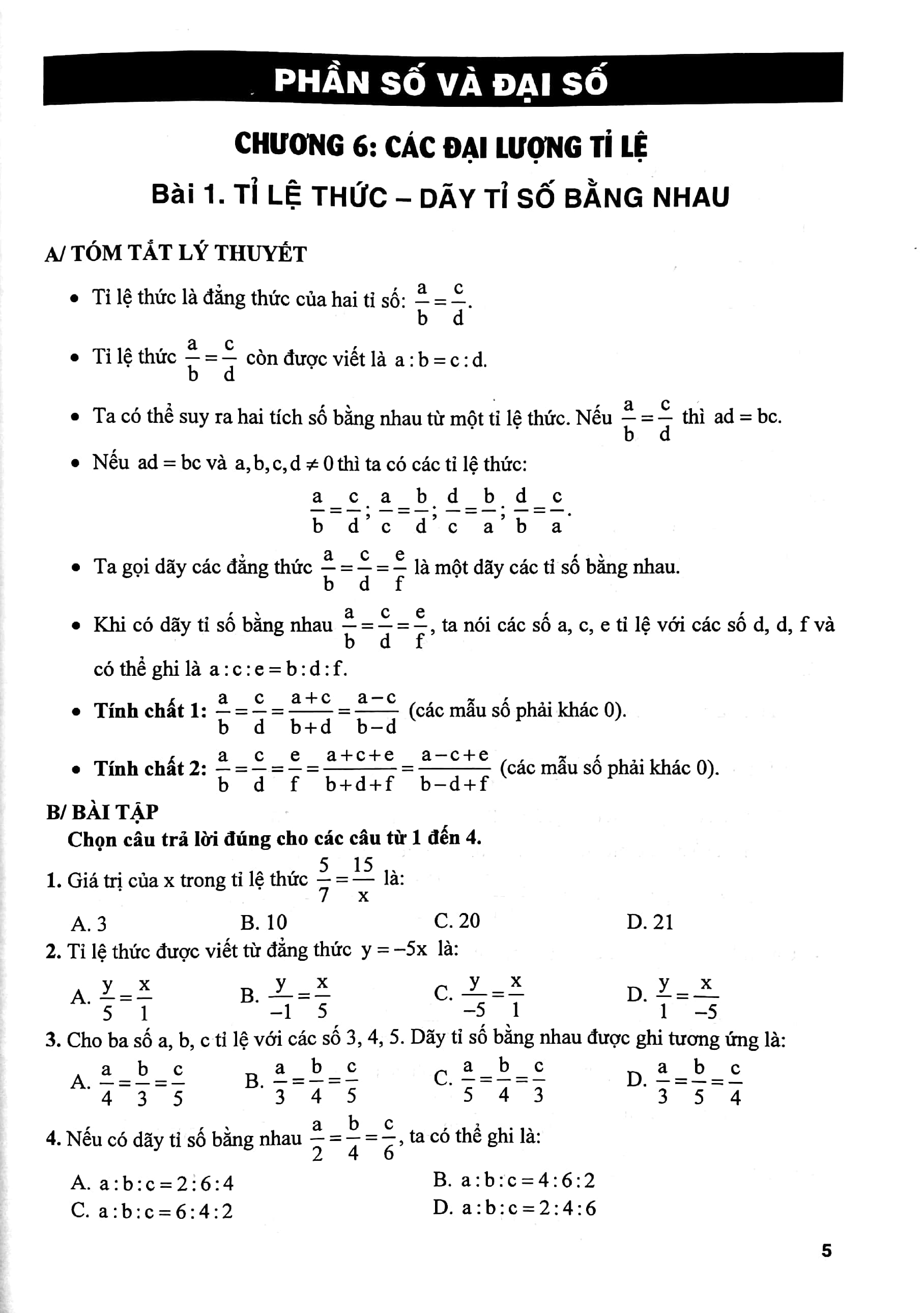 bộ bài tập phát triển năng lực toán 7 - tập 2