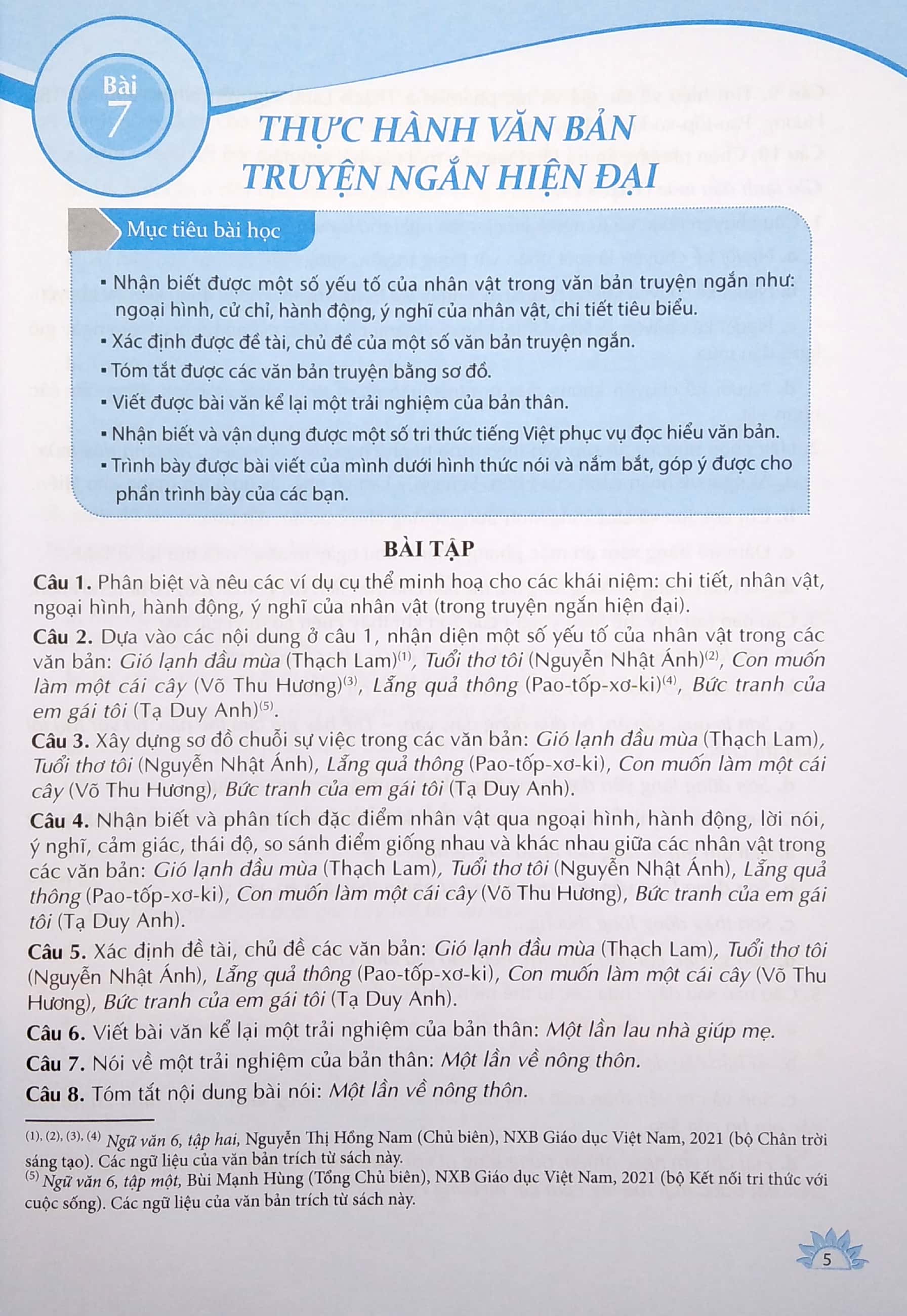 bộ bài tập thực hành ngữ văn lớp 6 - tập 2 (theo chương trình giáo dục phổ thông 2018)