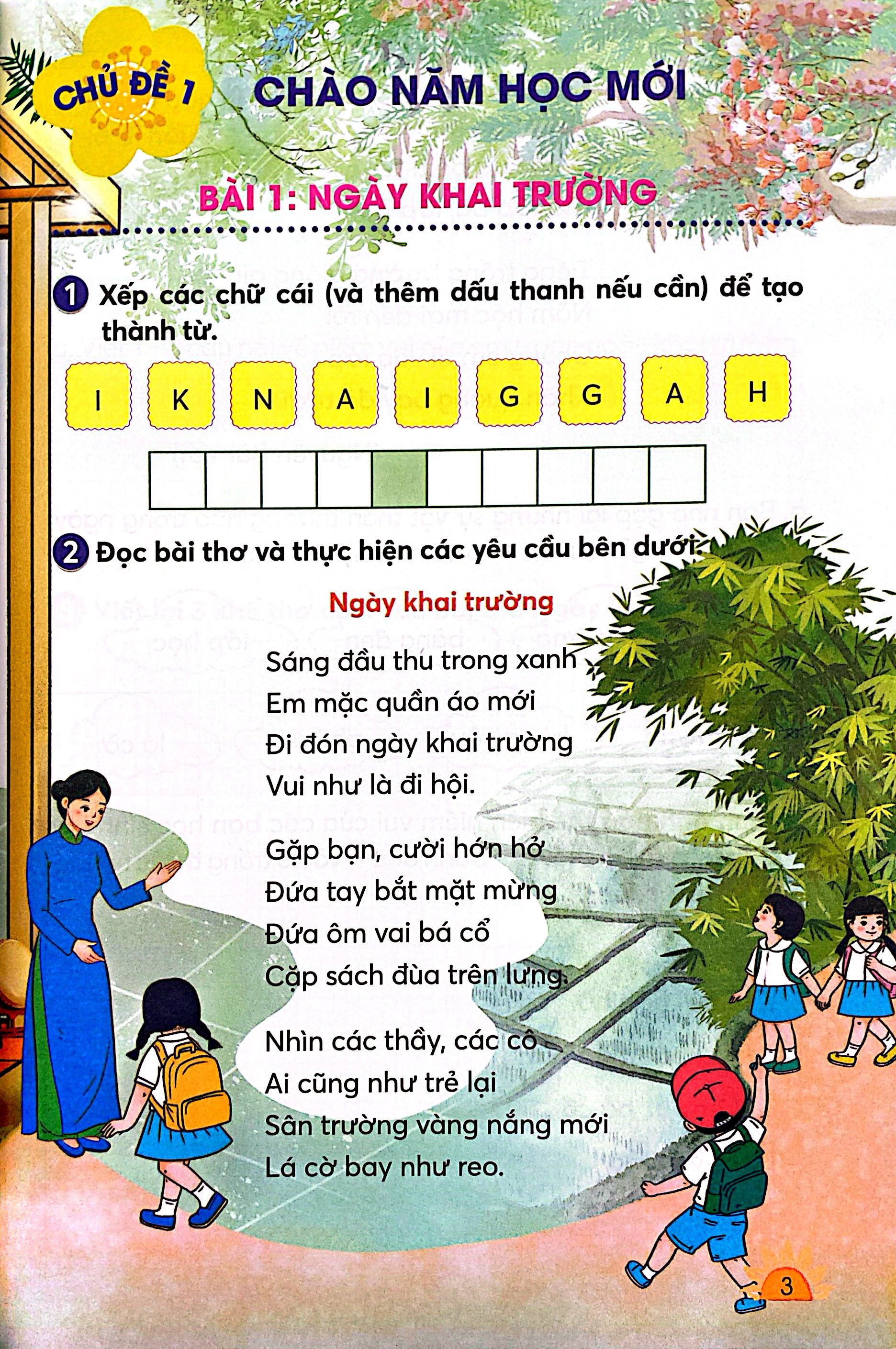 Bộ
						
										
										Bài Tập Thực Hành Tiếng Việt 3 - Tập 1 (Theo Chương Trình Giáo Dục Phổ Thông 2018)