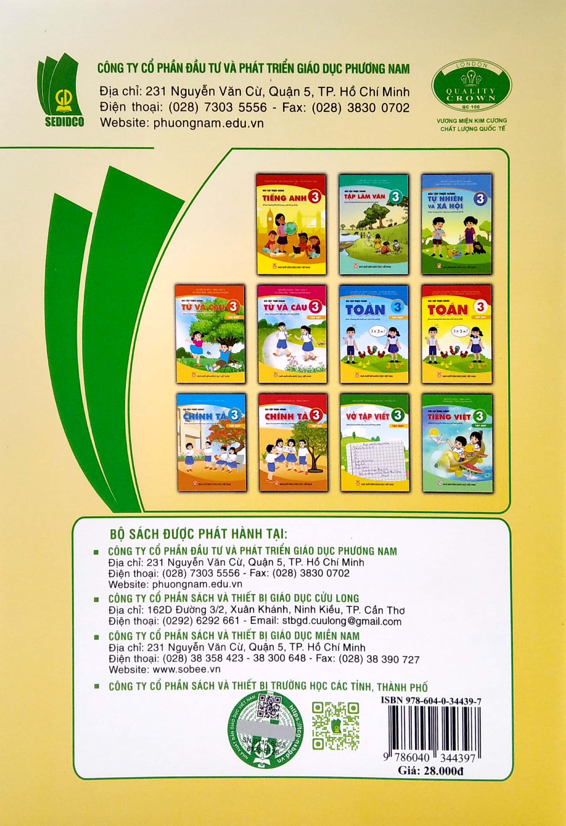 bộ bài tập thực hành toán 3 - tập 2 (theo chương trình giáo dục phổ thông 2018)