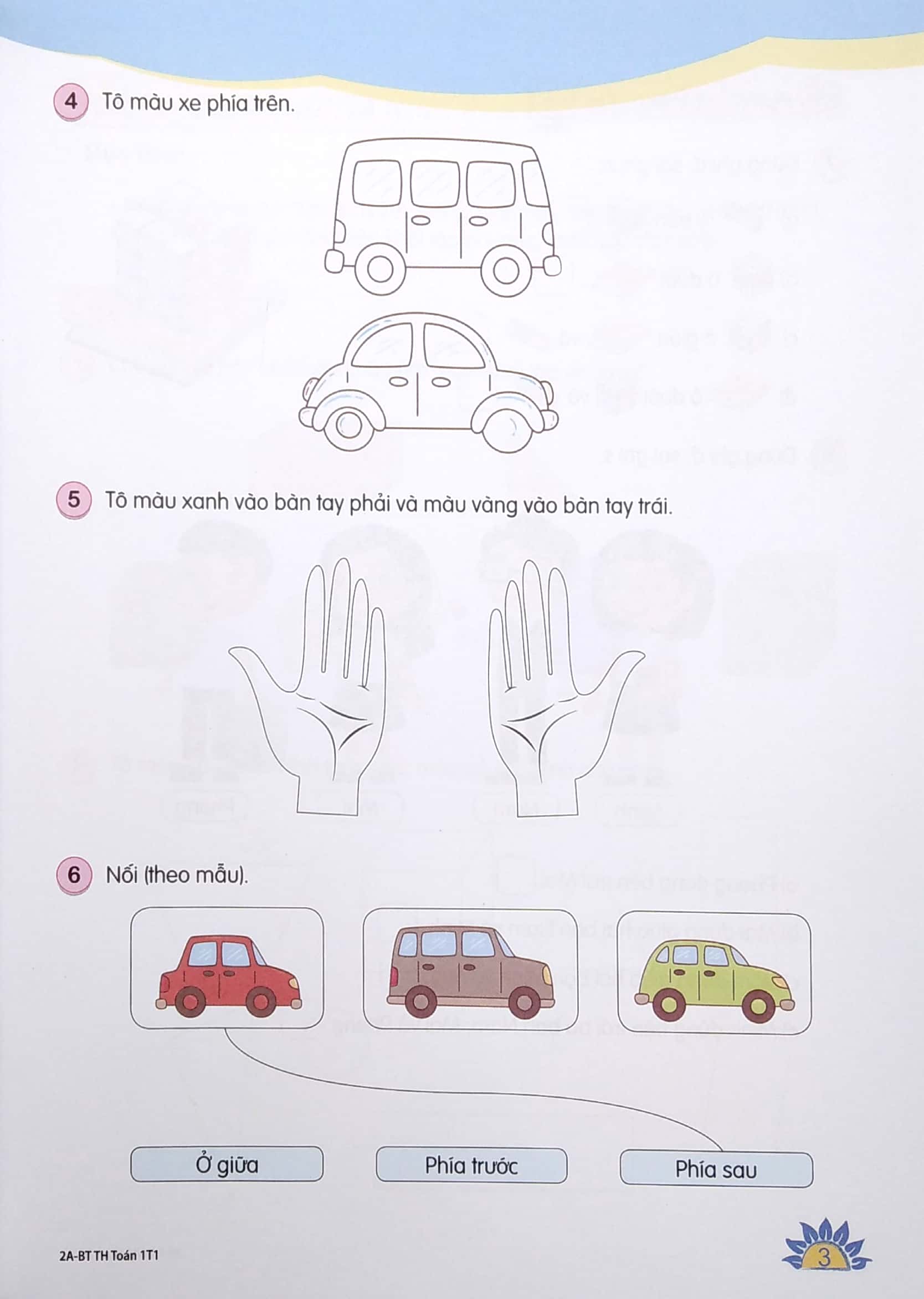 bộ bài tập thực hành toán lớp 1 - tập 1 (theo chương trình giáo dục phổ thông 2018)