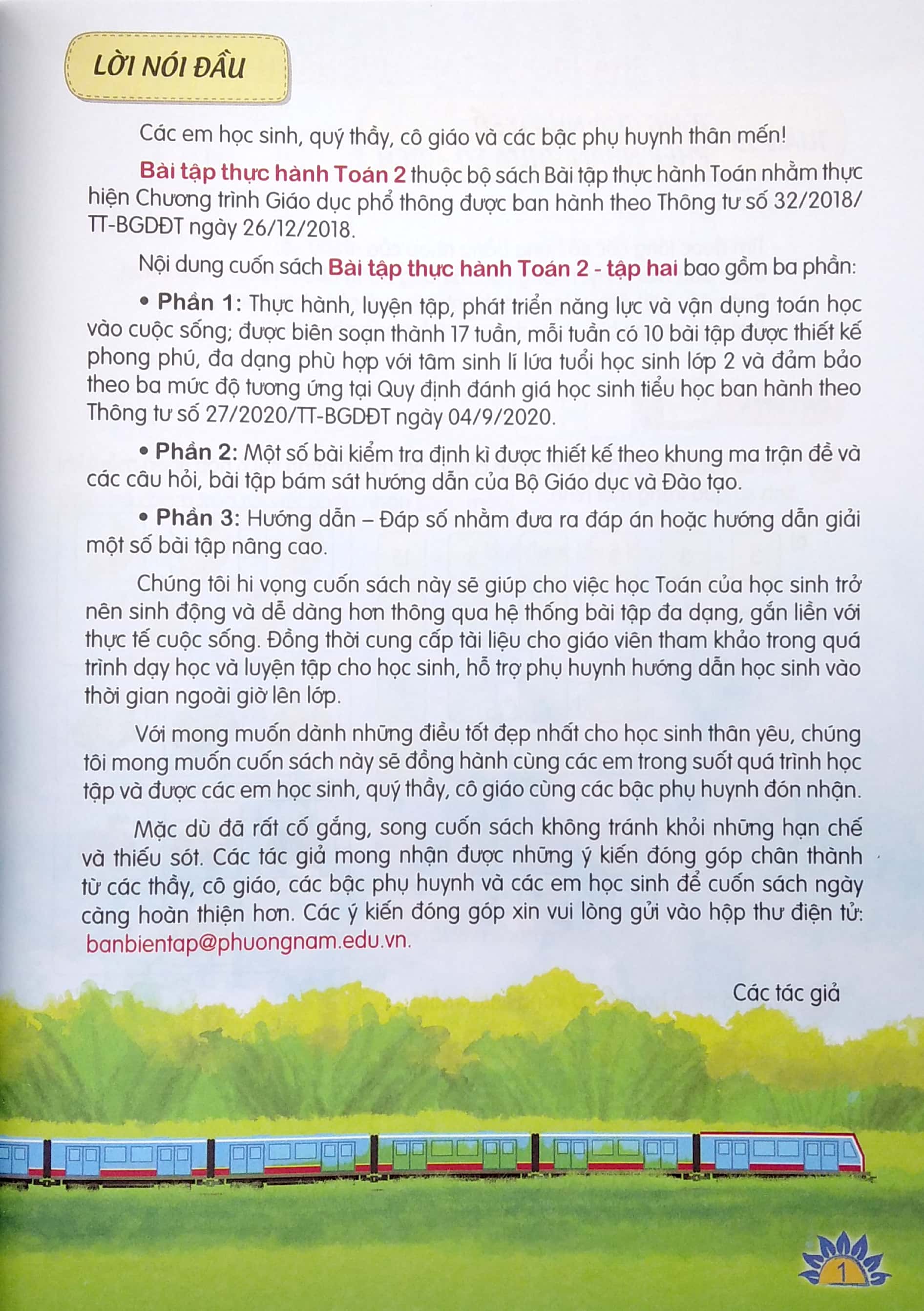 bộ bài tập thực hành toán lớp 2 - tập 2 (theo chương trình giáo dục phổ thông 2018)