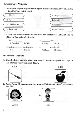 bộ bài tập tiếng anh 1 (biên soạn theo bộ sách family and friends 1 national edition)