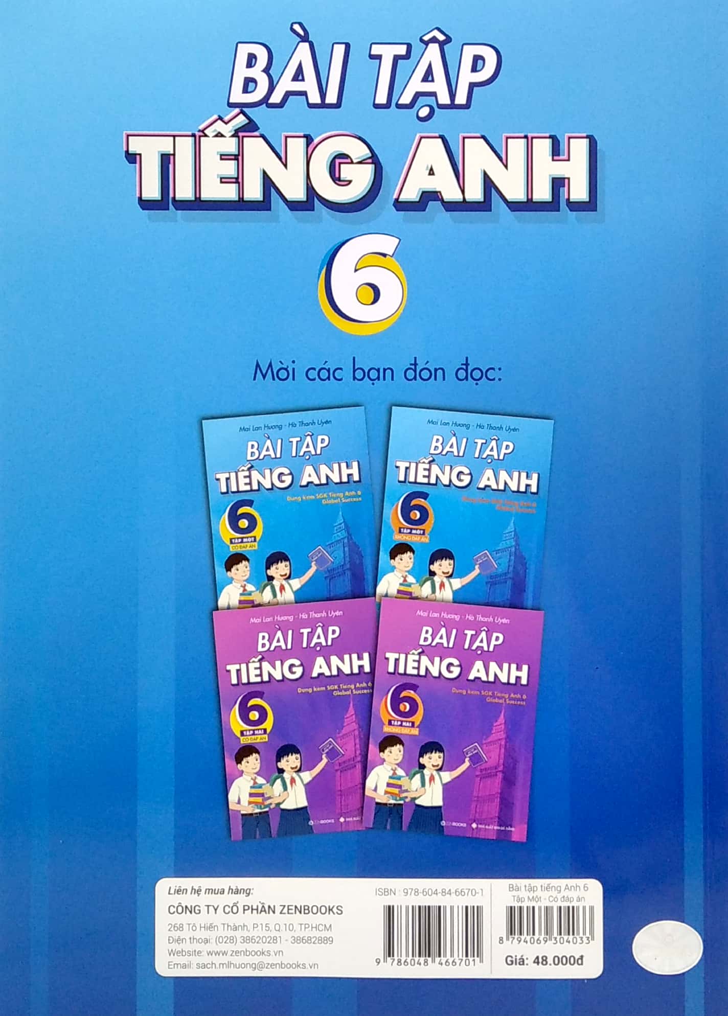 bộ bài tập tiếng anh 6 - tập 1 (có đáp án) - dùng kèm sgk tiếng anh 6 global success (2022)
