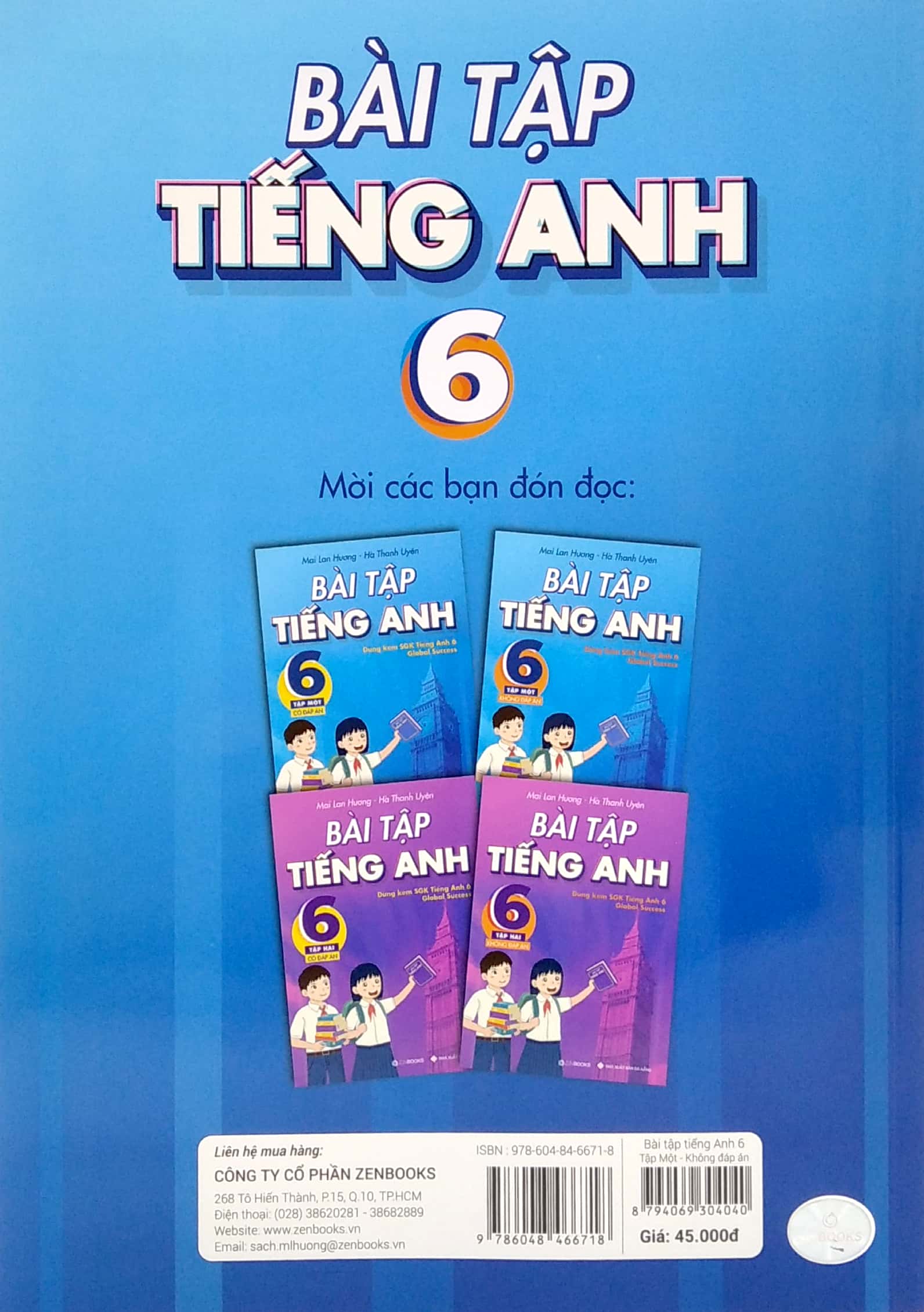 bộ bài tập tiếng anh 6 - tập 1 (không đáp án) - dùng kèm sgk tiếng anh 6 global success (2022)