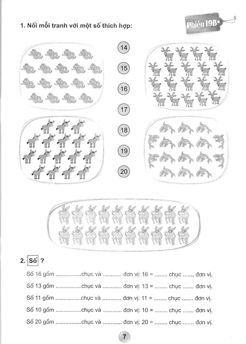 bộ bài tập toán 1 - tập 2 (hai buổi trong ngày) - theo chương trình tiểu học mới