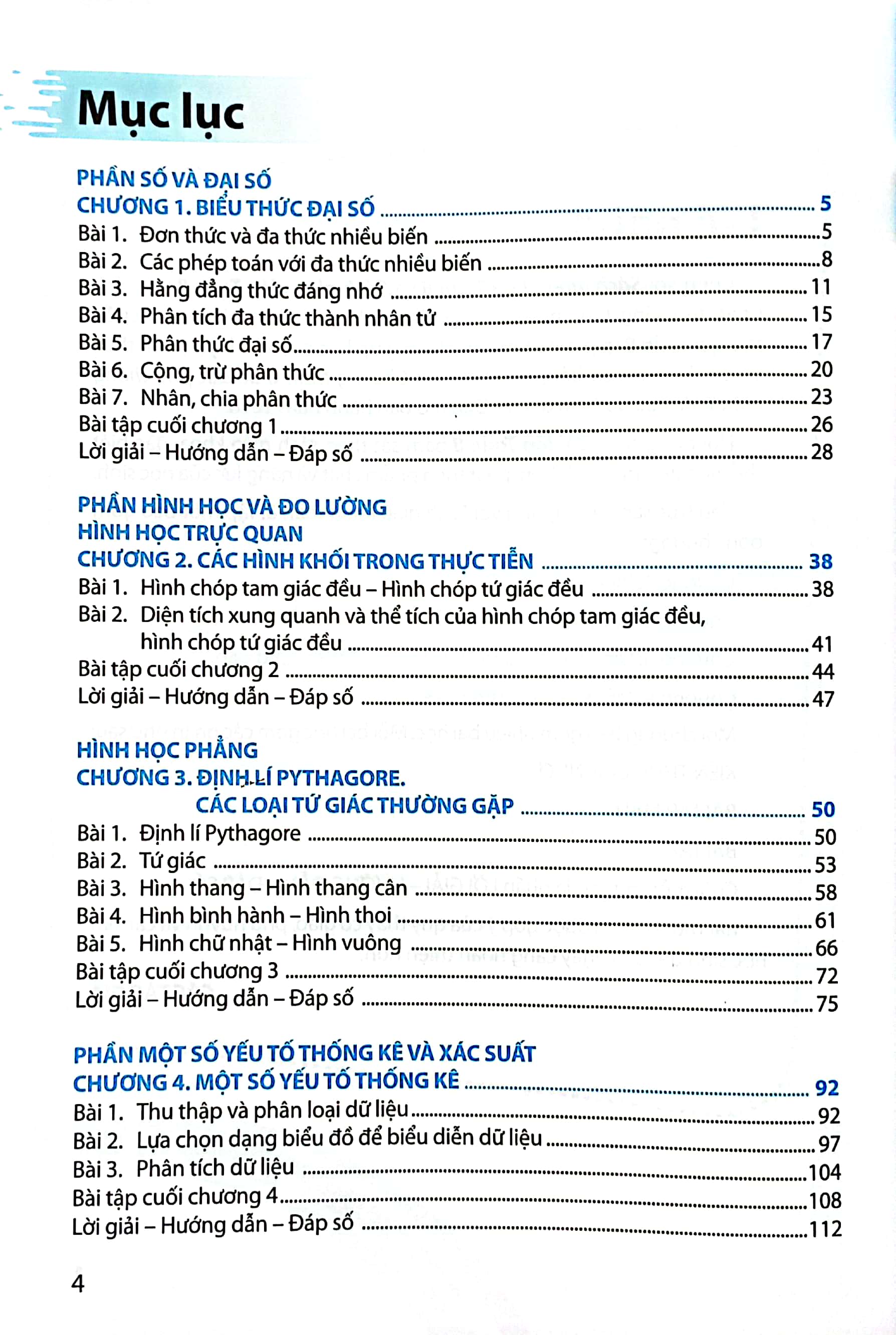 bộ bài tập toán 8 - tập 1 (chân trời sáng tạo) (chuẩn)