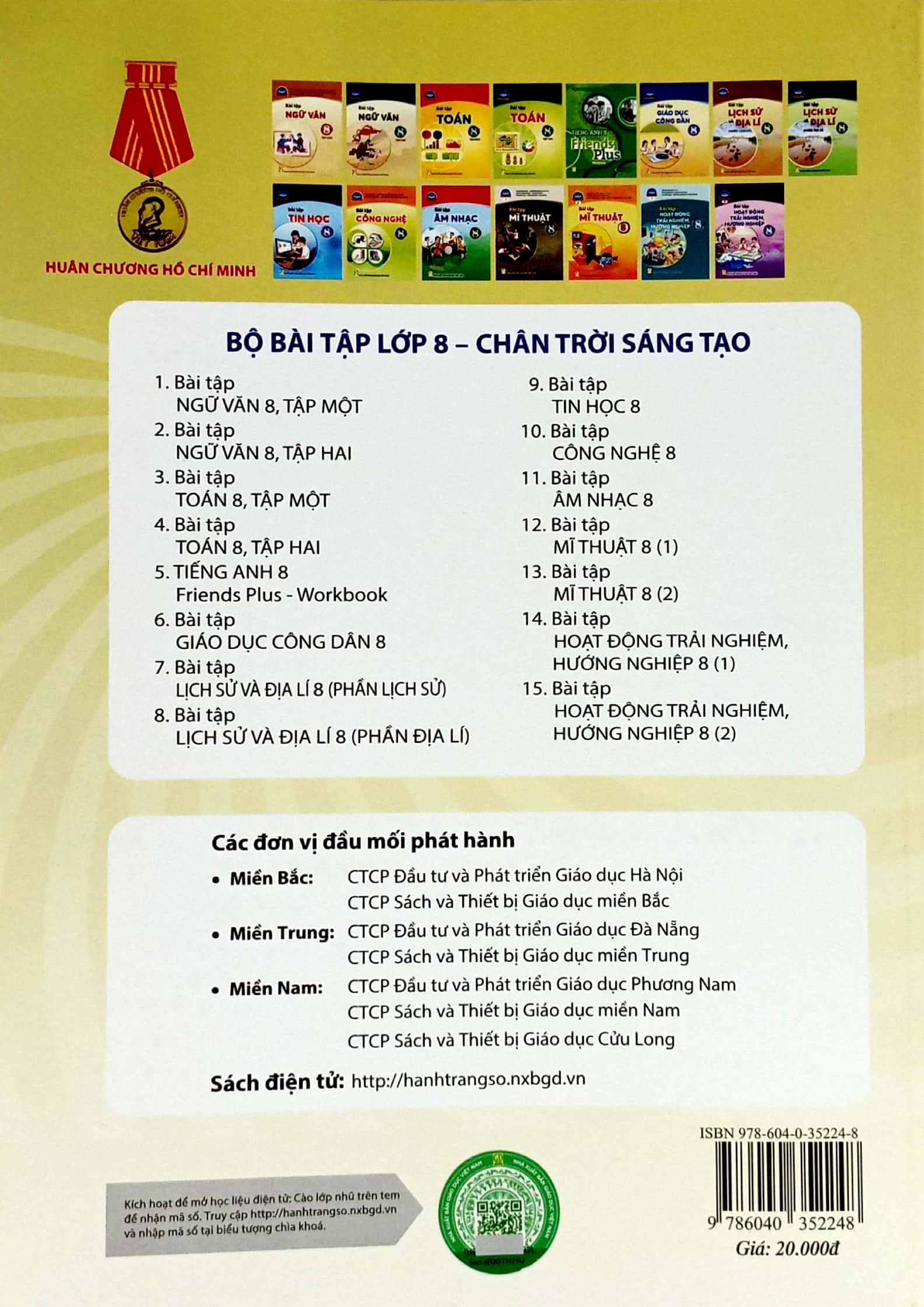 bộ bài tập toán 8 - tập 1 (chân trời sáng tạo) (chuẩn)