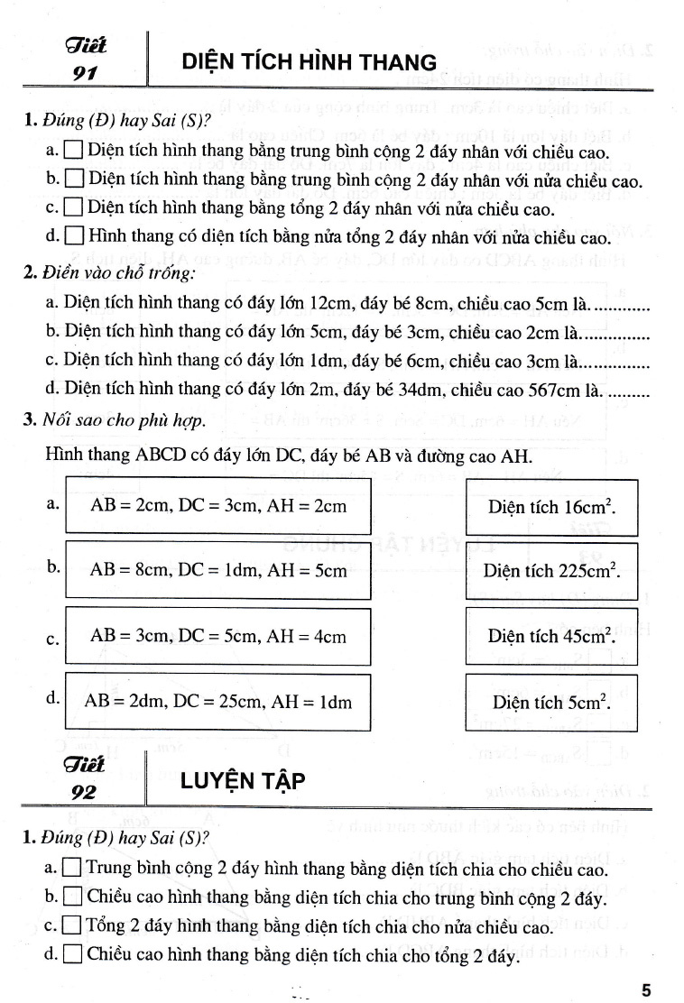 bộ bài tập trắc nghiệm hay và khó toán 5 - tập 2