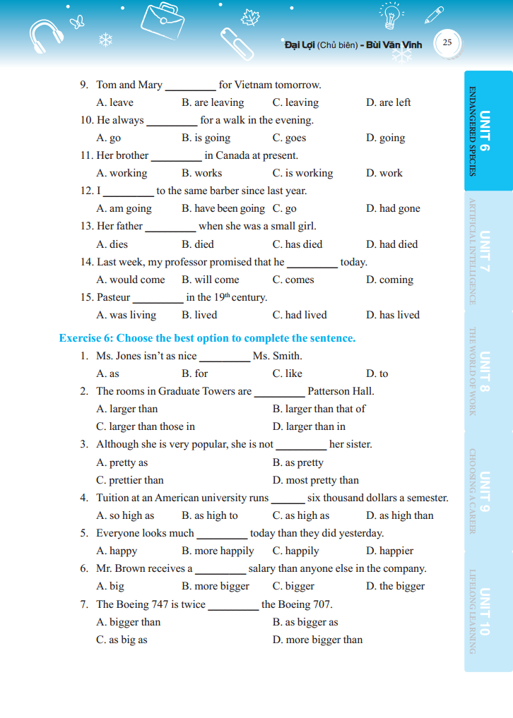 bộ bài tập trắc nghiệm tiếng anh lớp 12 tập 2- có đáp án