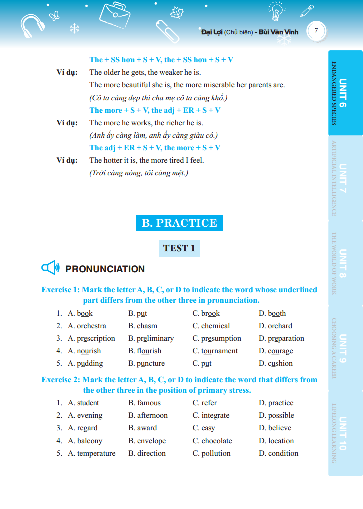 bộ bài tập trắc nghiệm tiếng anh lớp 12 tập 2- có đáp án